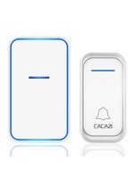 CACAZI Waterdichte Draadloze Deurbel 300M Afstandsbediening Intelligente LED Licht Home Deurbel
