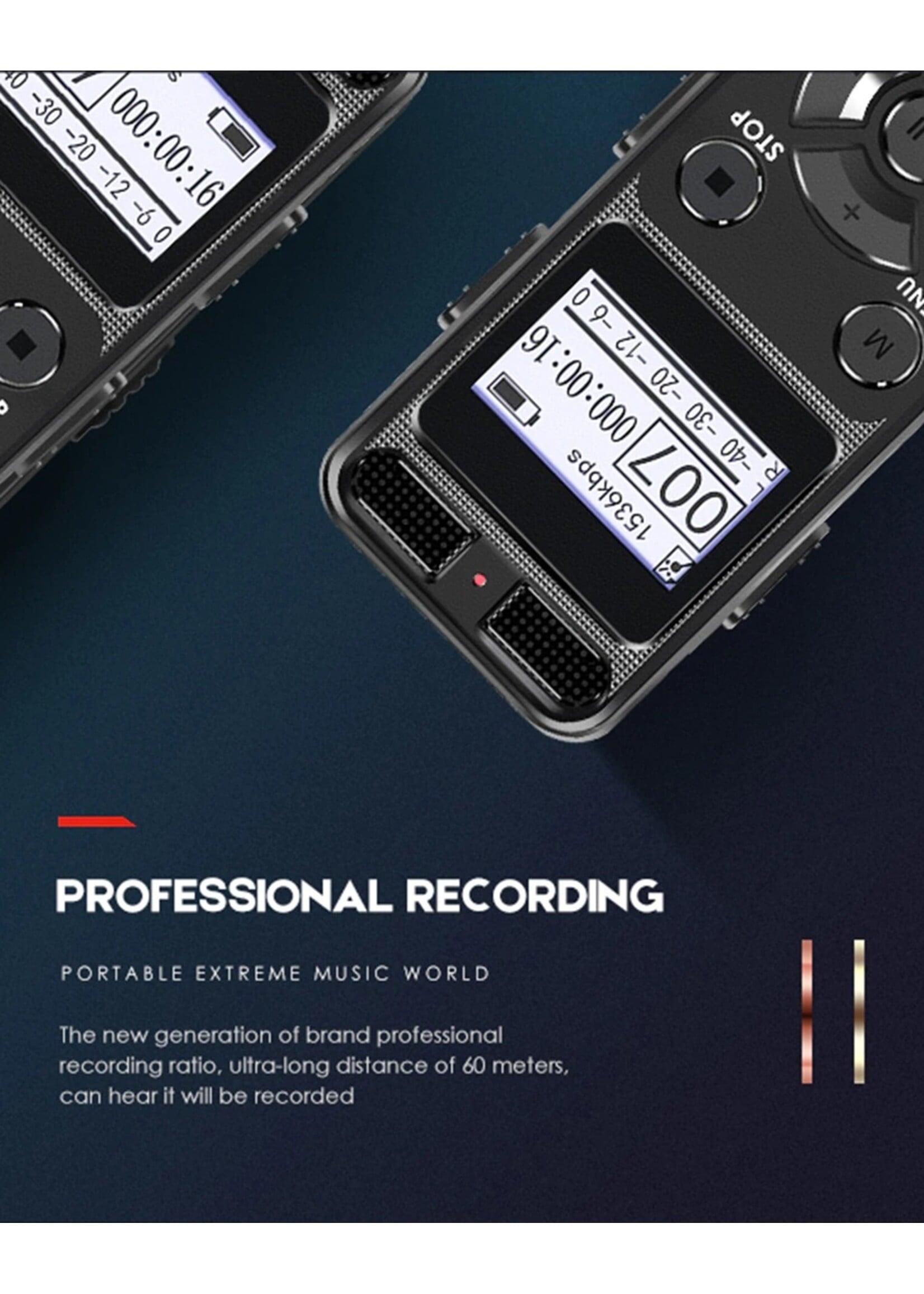 Digitale voice recorder TIG-VRD105 – 8GB