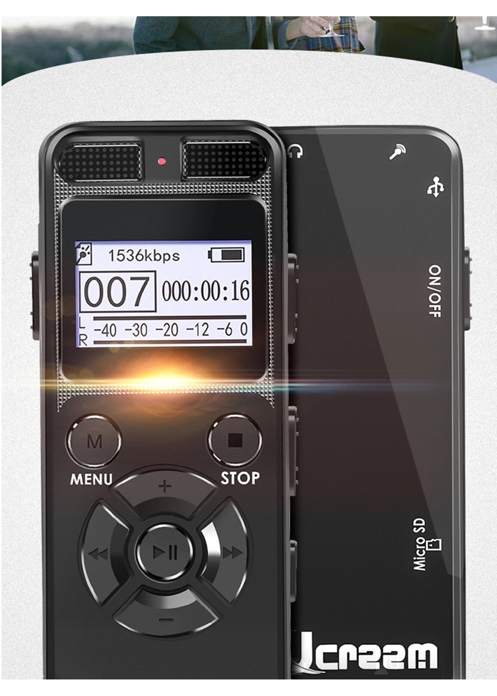 Digitale voice recorder TIG-VRD105 – 8GB