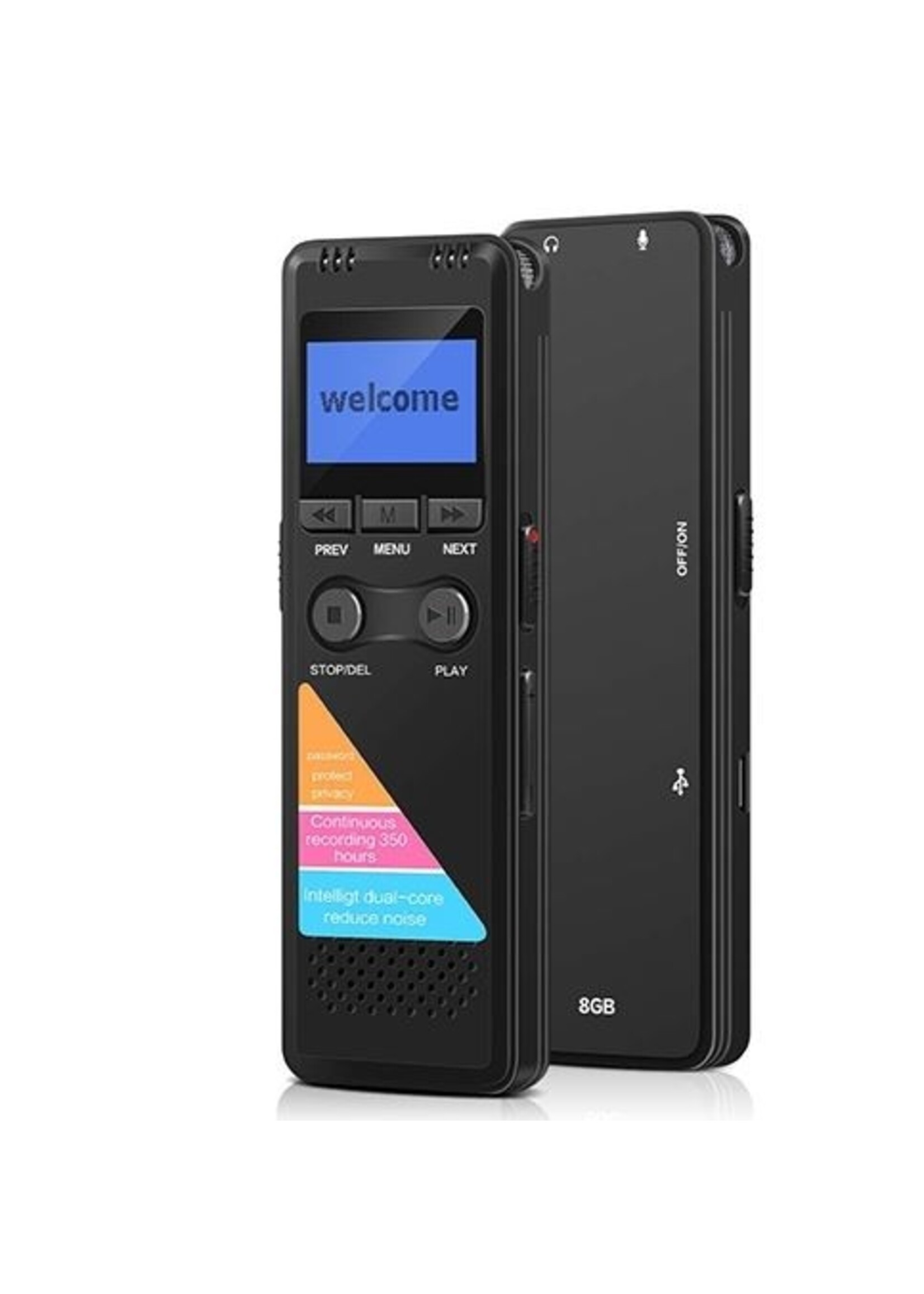 Digitale voice recorder TIG-700– 8GB