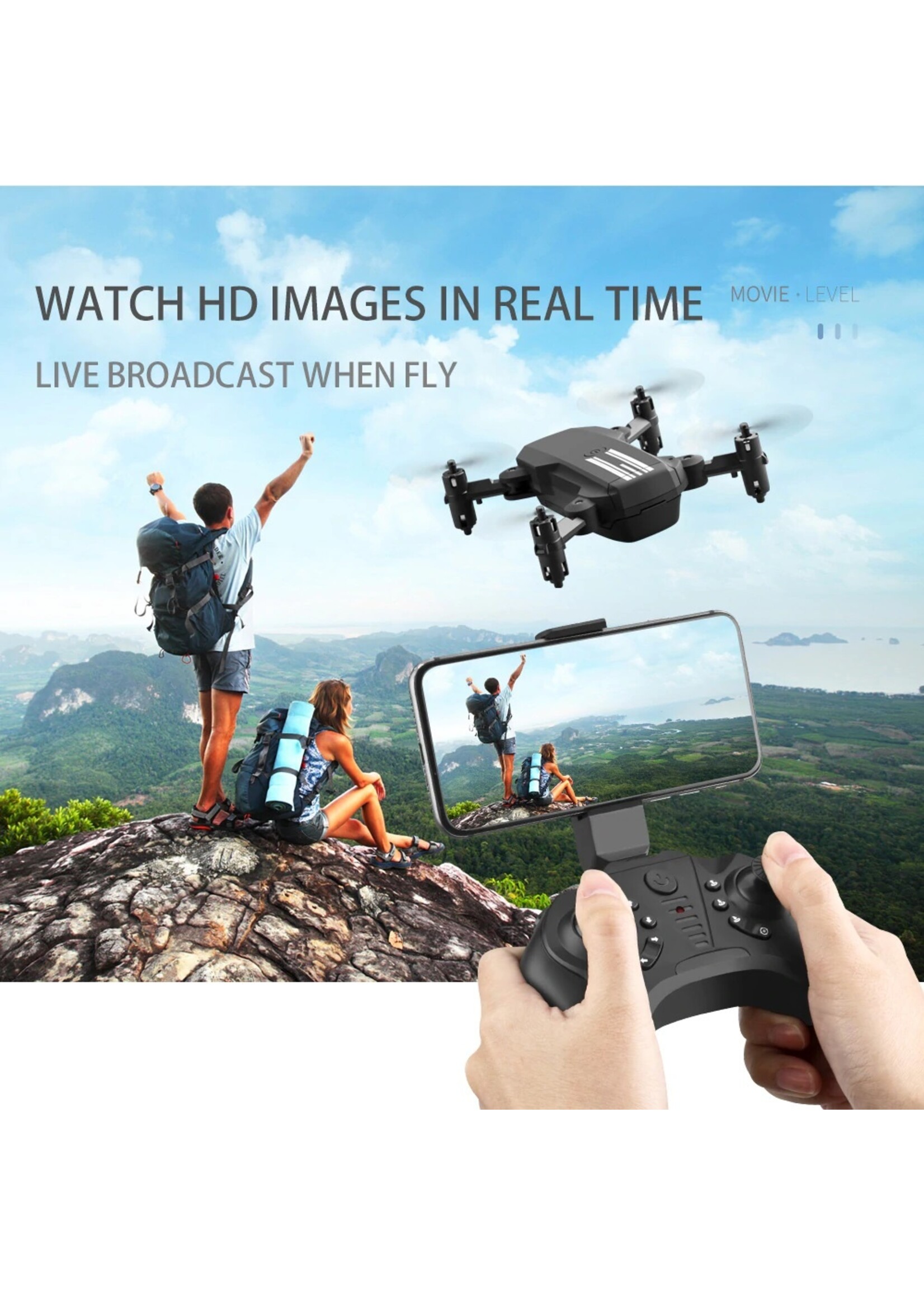 XKJ 2020 Nieuwe Mini Drone 4K 1080P HD Camera WiFi Fpv Luchtdruk Hoogte Hold Zwart En Grijs opvouwbare Quadcopter RC Drone