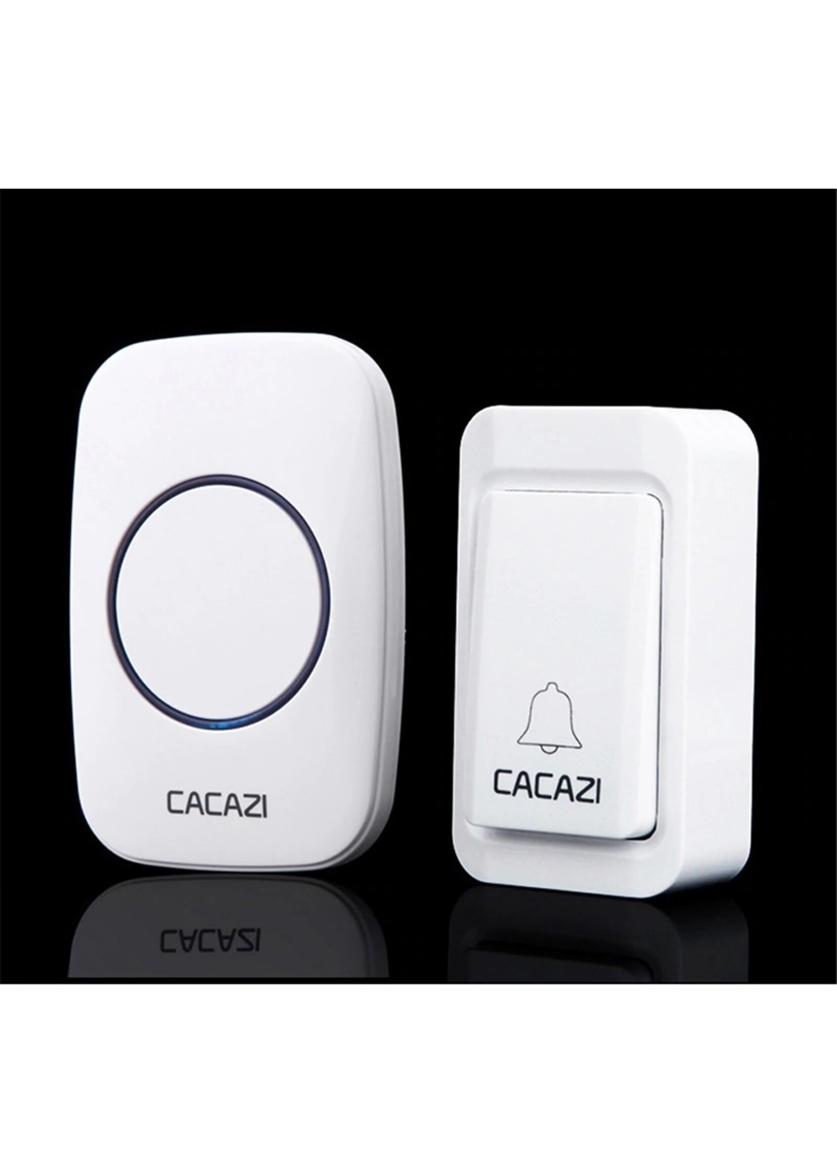 CACAZI Geen Batterij Nodig Deurbel Draadloze Waterdichte US EU UK Plug LED Self-powered Deurbel 120 M Remote Home Ring Bellen Bell