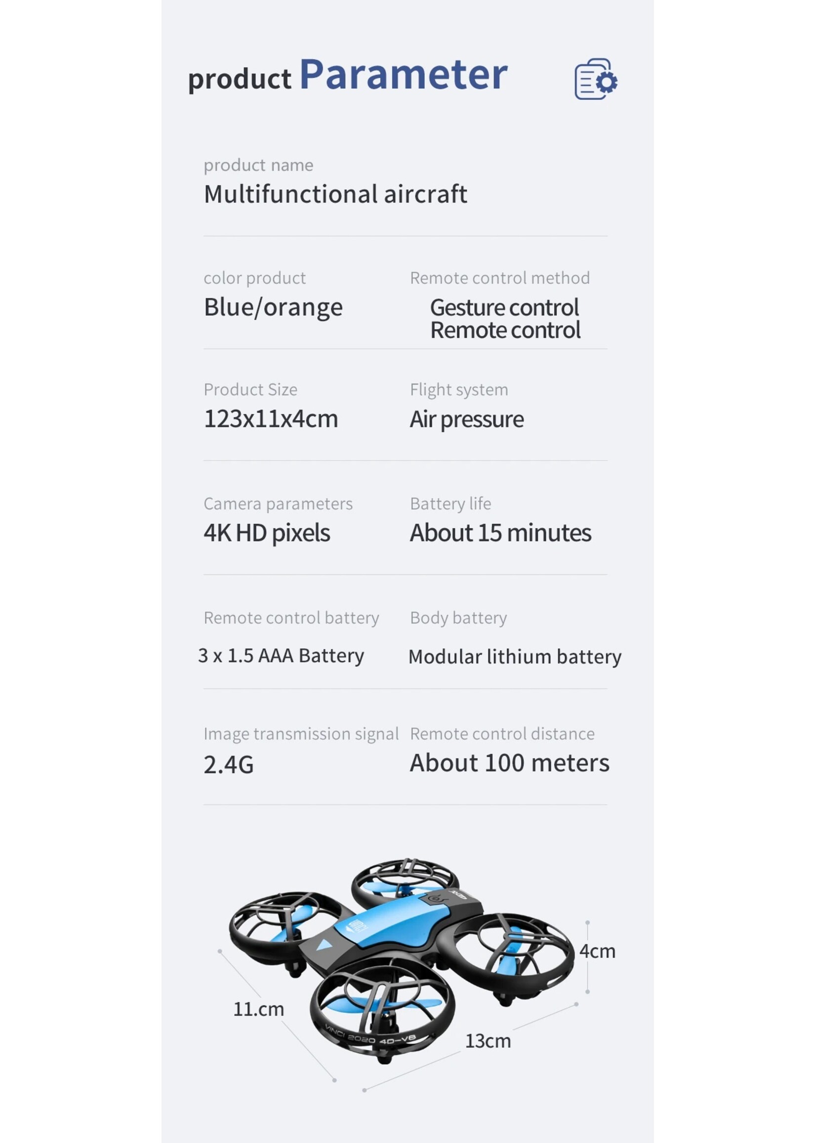 V8 Mini Drone 4K 1080P HD Camera WiFi Fpv Luchtdruk Houd Hoogte Zwart Quadcopter RC Drone