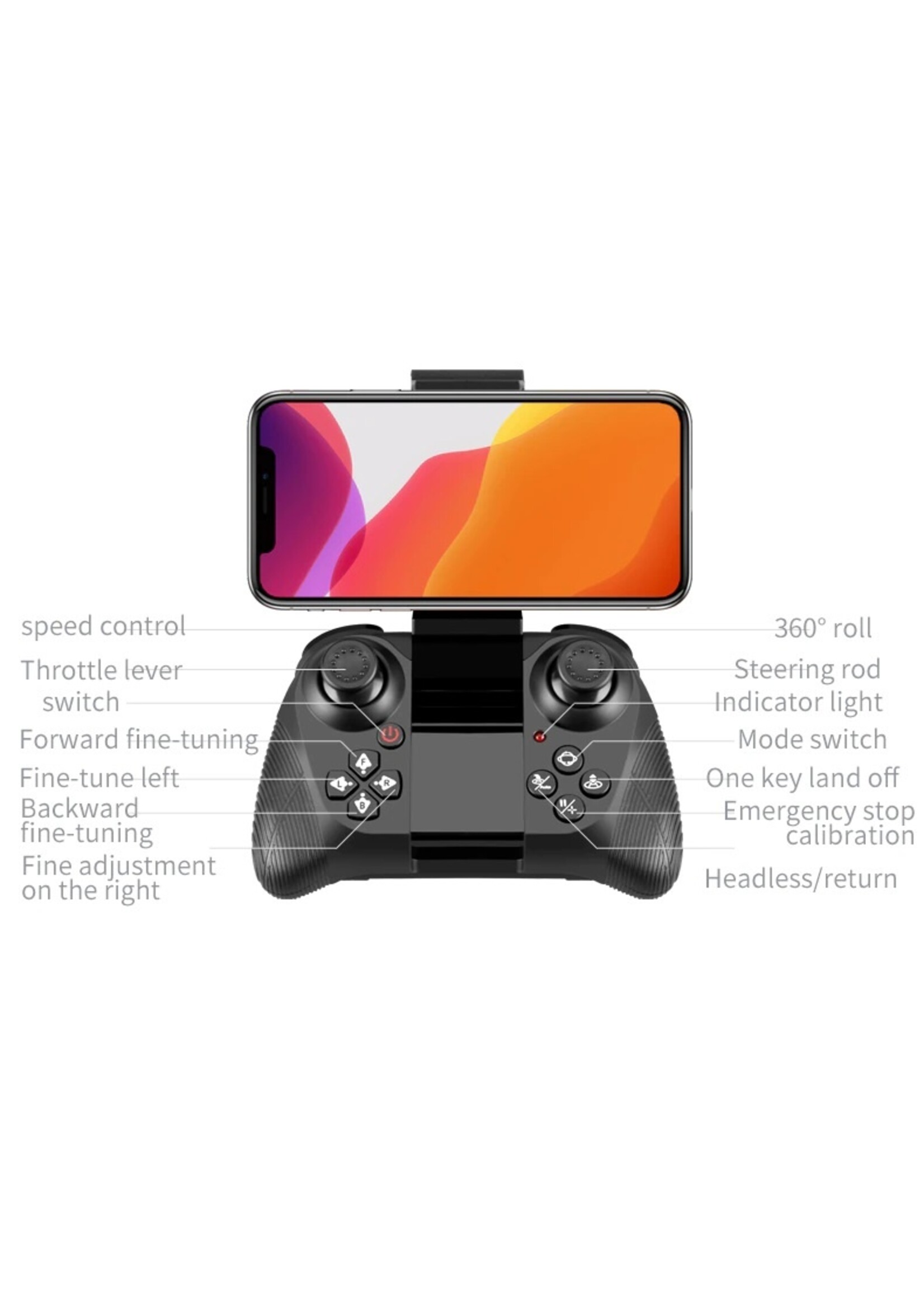 V8 Mini Drone 4K 1080P HD Camera WiFi Fpv Luchtdruk Houd Hoogte Zwart Quadcopter RC Drone