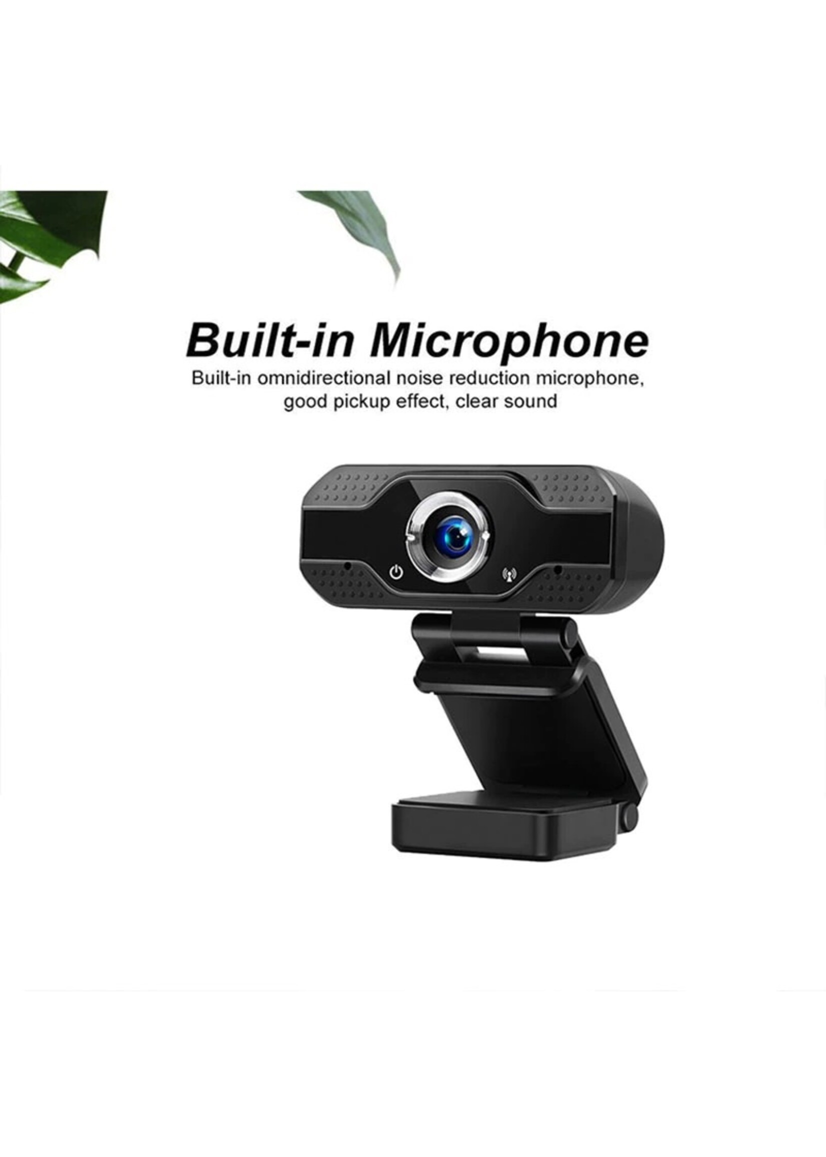 Webcam 1080P USB Computer Webcam Conferentie Video Online voor Laptops, Desktop Web Cam Online Onderwijs Webcam met Microfoon