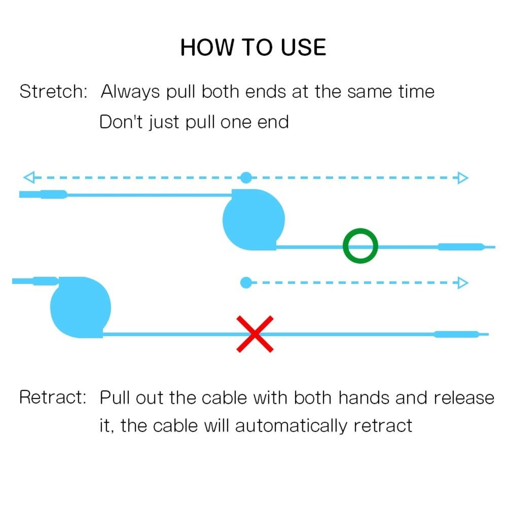 3 in 1 Intrekbare Oplaadkabel - stekkers voor iPhone Lightning / USB-C / Micro-USB - 1.2 Meter Oplader Spiral Data Kabel Zwart