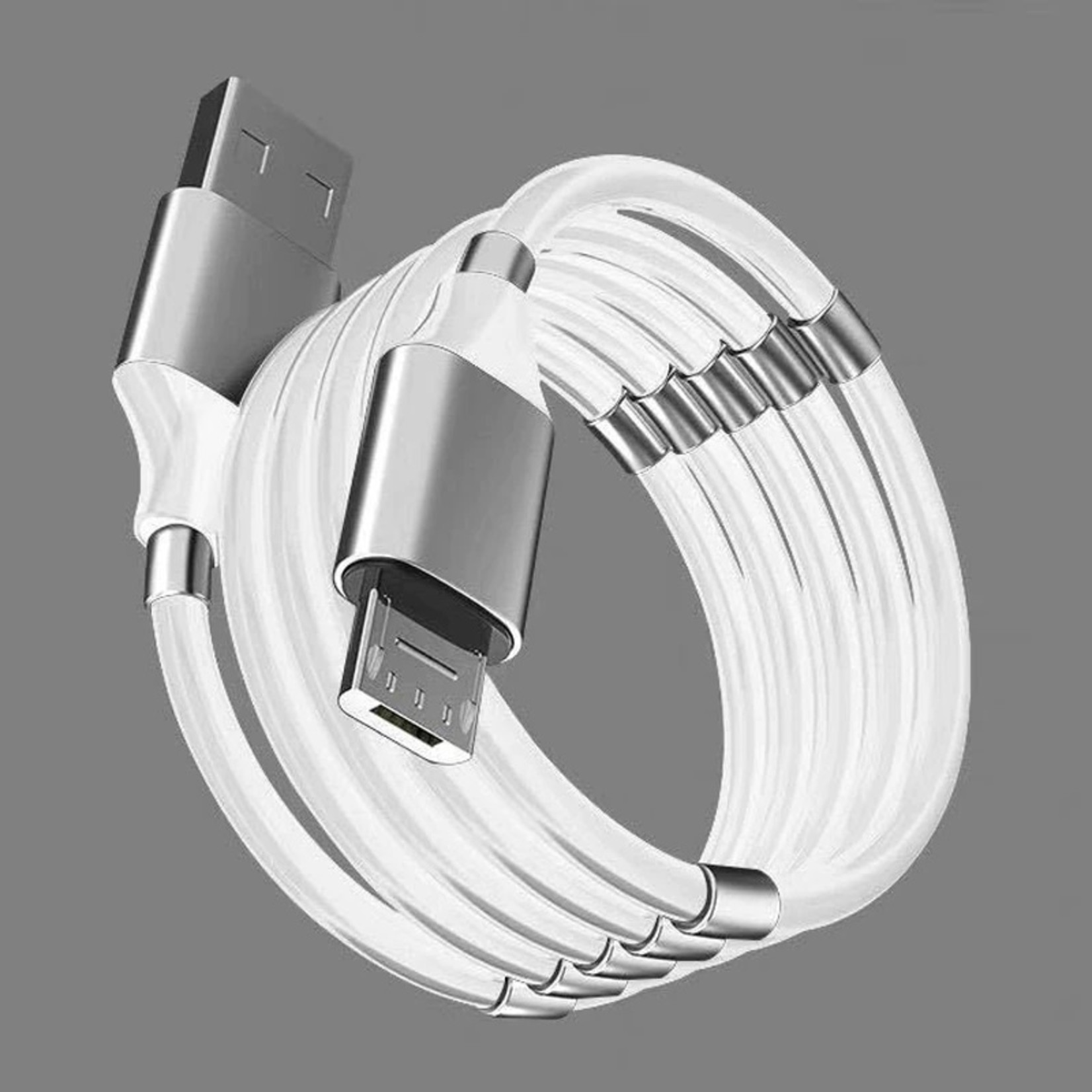 Magnetisch Touw Snel Opladen Data Sync Kabel 4A Usb-kabel  Keuze uit: Micro Type C Oplader Voor iPhone Xiaomi Huawei Samsung USB Datalijn