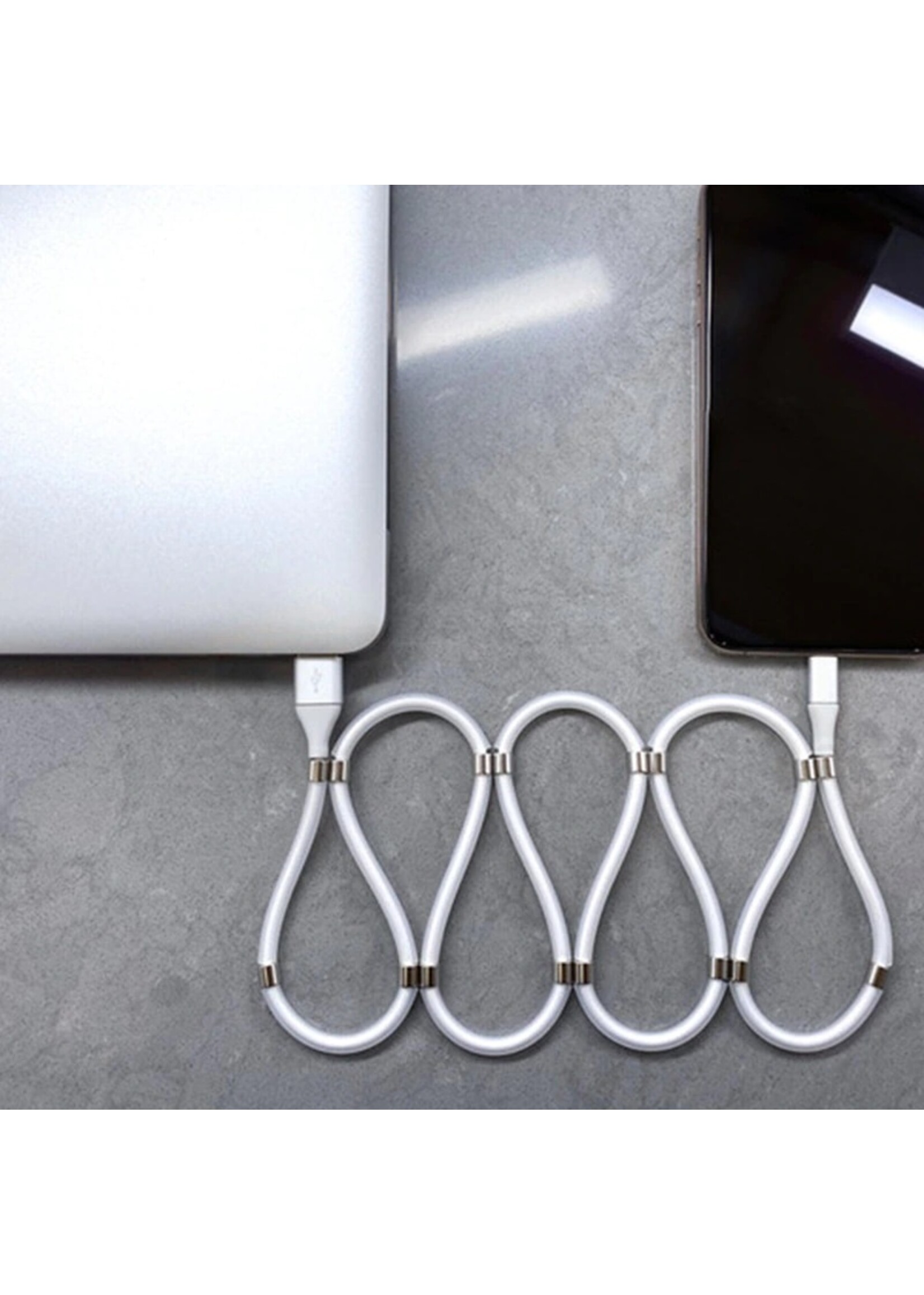 Magnetisch Touw Snel Opladen Data Sync Kabel 4A Usb-kabel  Keuze uit: Micro Type C Oplader Voor iPhone Xiaomi Huawei Samsung USB Datalijn