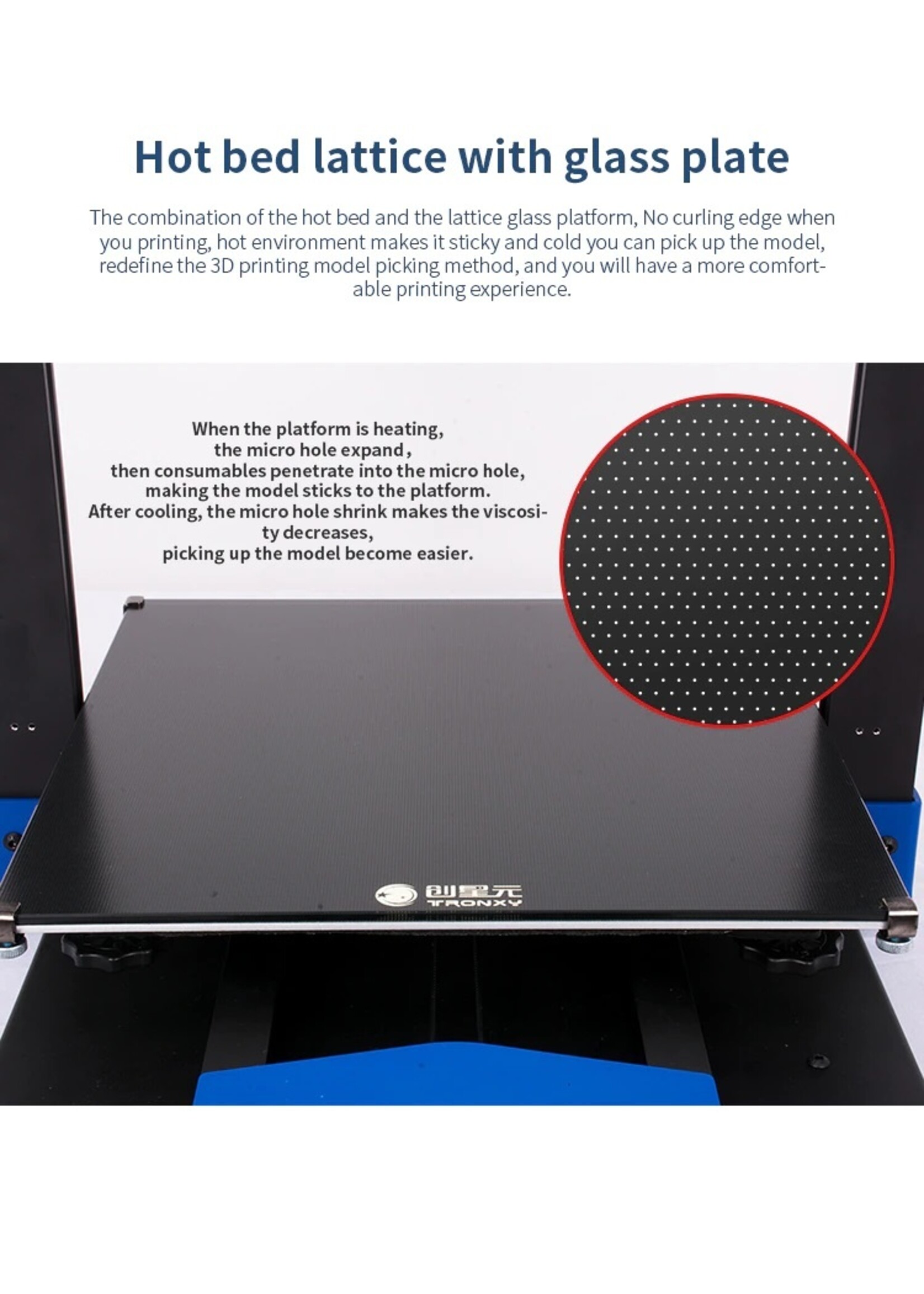 Tronxy XY-3 Pro 3D-printer Ultrastil moederbord Titan Extruder Snelle montage Automatische nivellering Hervat afdrukken 3D-kits 300x300x400mm Compatibel met PLA ABS PETG WOOD TPU.
