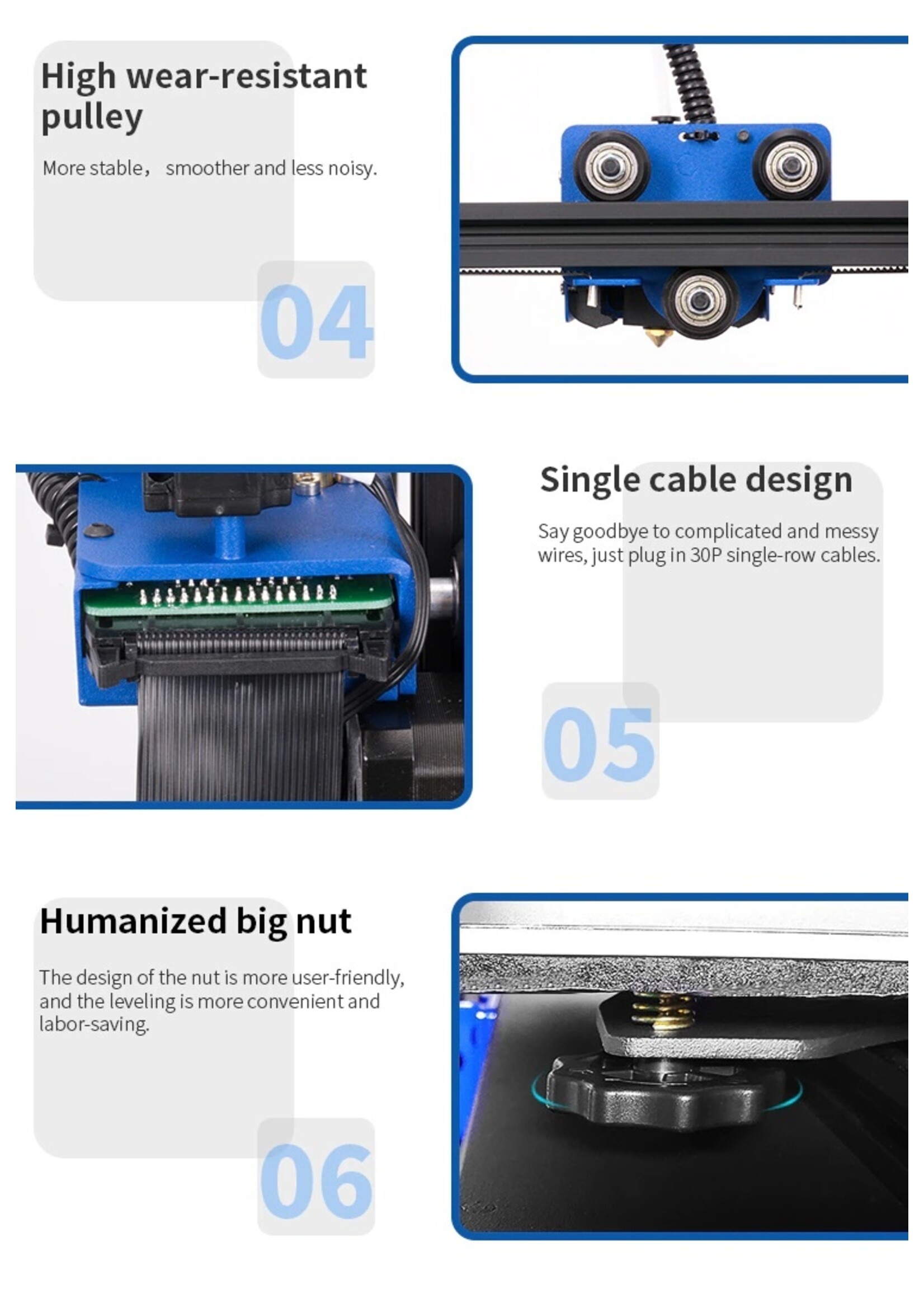 Tronxy XY-3 Pro 3D-printer Ultrastil moederbord Titan Extruder Snelle montage Automatische nivellering Hervat afdrukken 3D-kits 300x300x400mm Compatibel met PLA ABS PETG WOOD TPU.