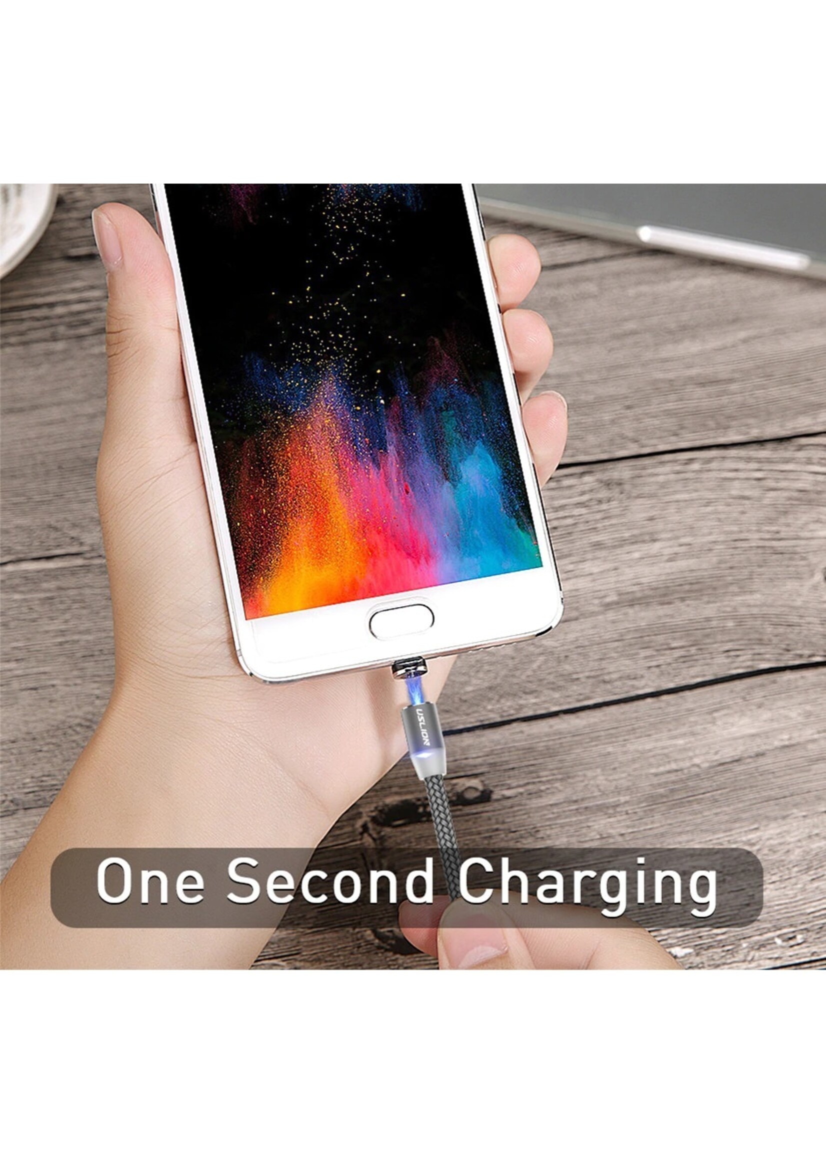 Magnetische Oplaadkabel voor IPhone - Magneet met adapter voor iPhone - 360 graden – Laadkabel draaibaar