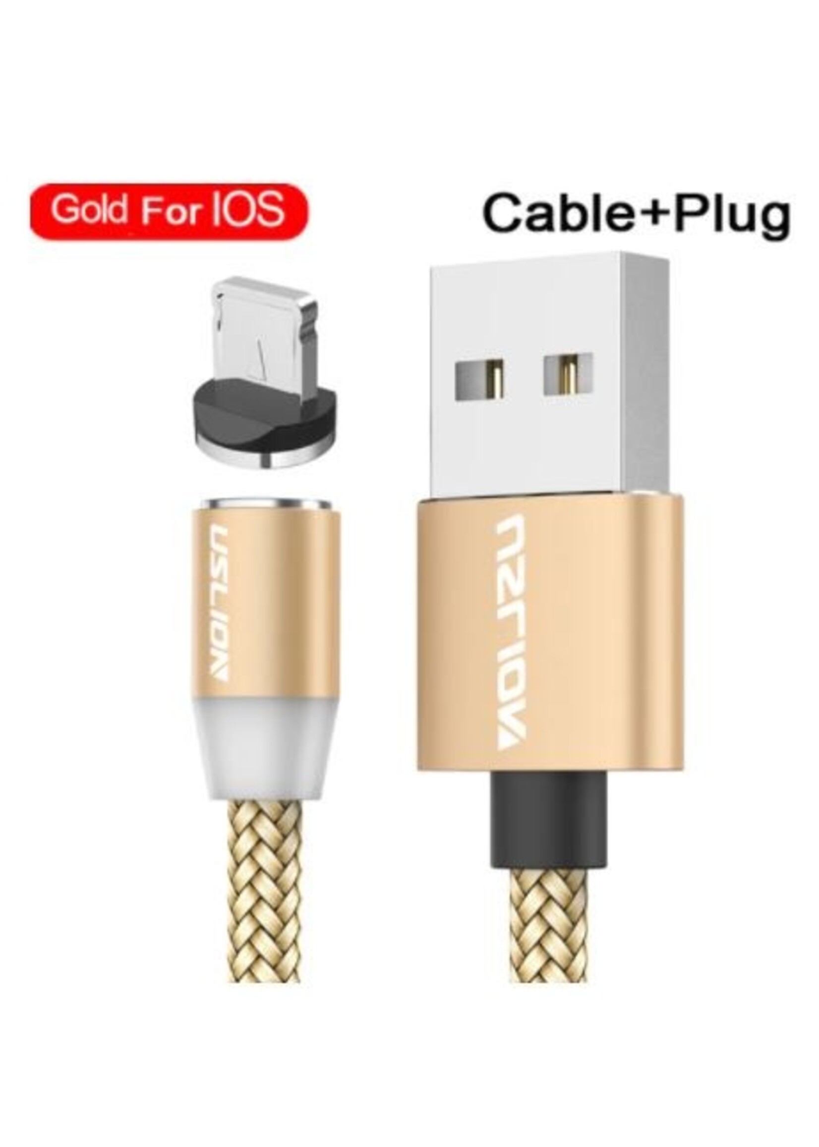 Magnetische Oplaadkabel voor IPhone - Magneet met adapter voor iPhone - 360 graden – Laadkabel draaibaar