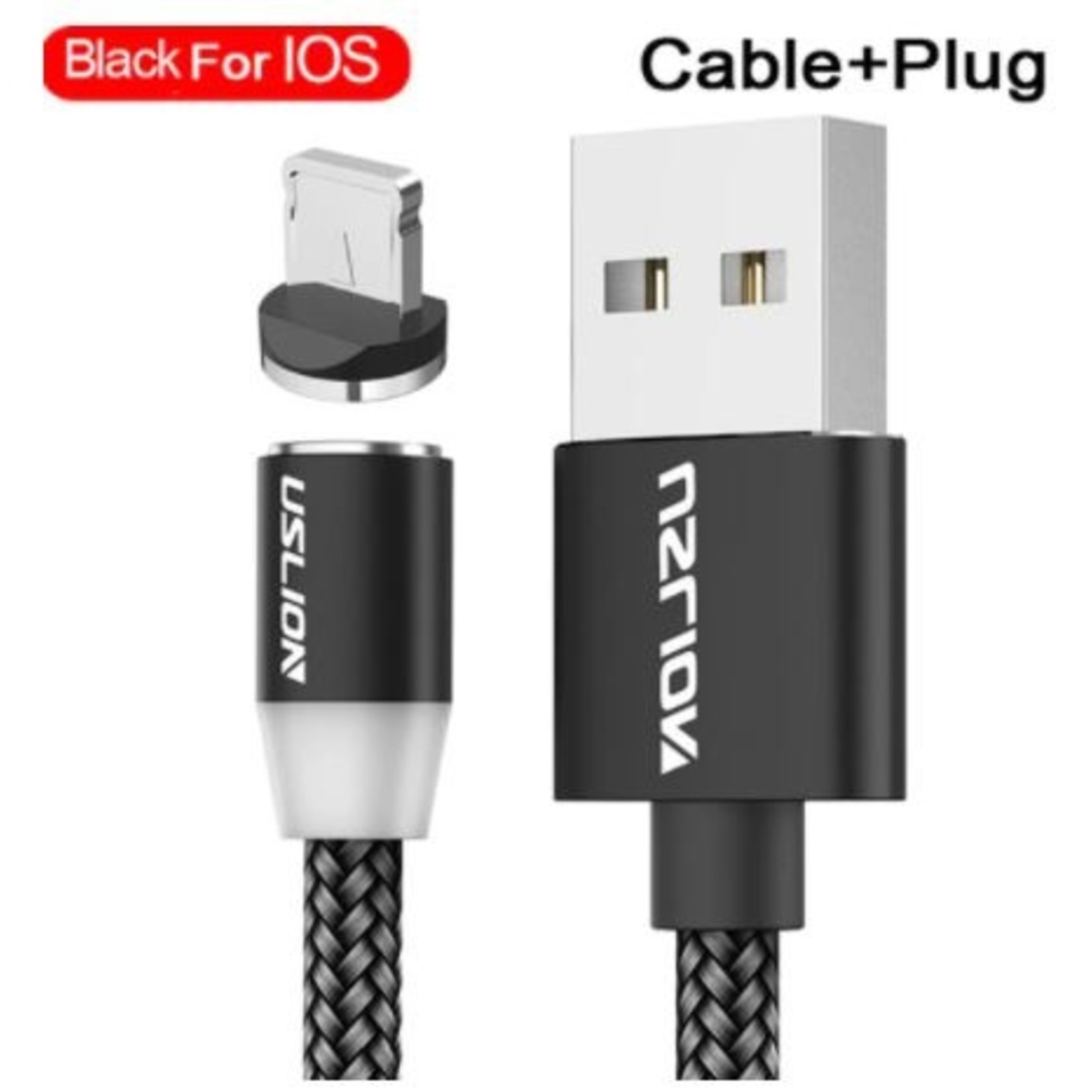 Magnetische Oplaadkabel voor IPhone - Magneet met adapter voor iPhone - 360 graden – Laadkabel draaibaar