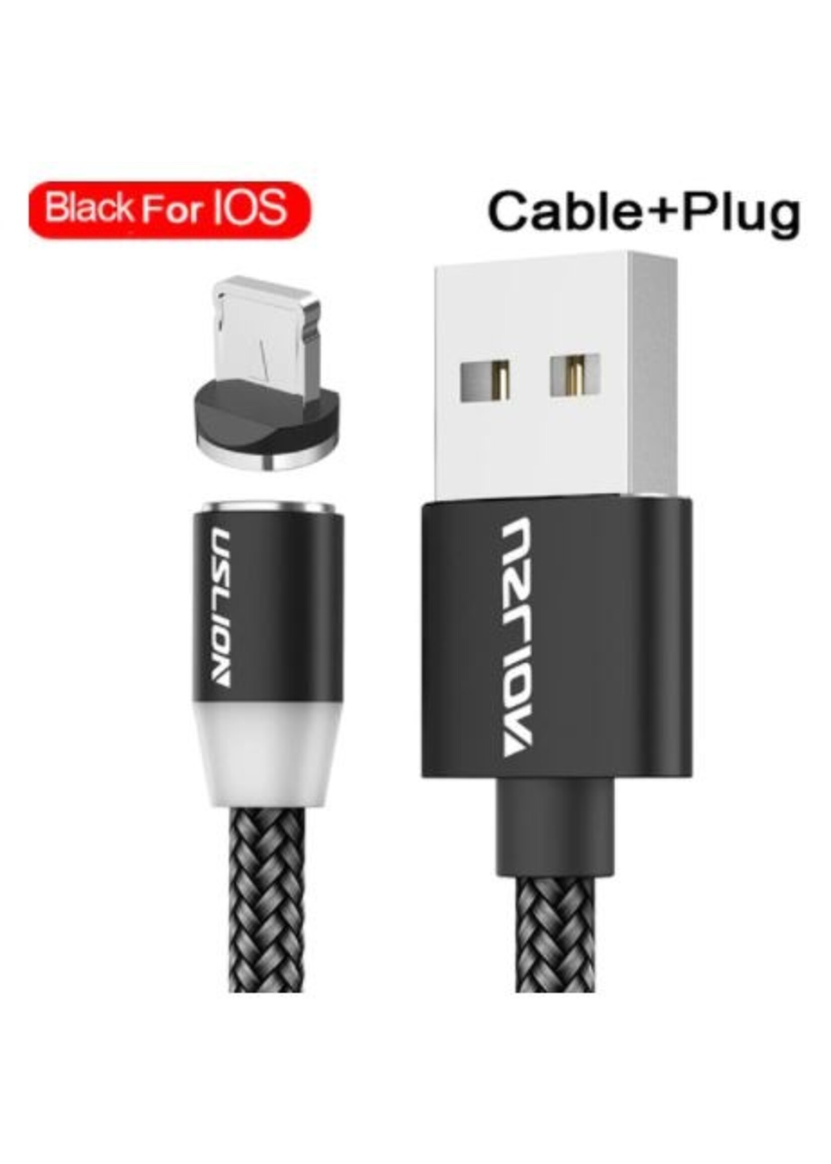 Magnetische Oplaadkabel voor IPhone - Magneet met adapter voor iPhone - 360 graden – Laadkabel draaibaar