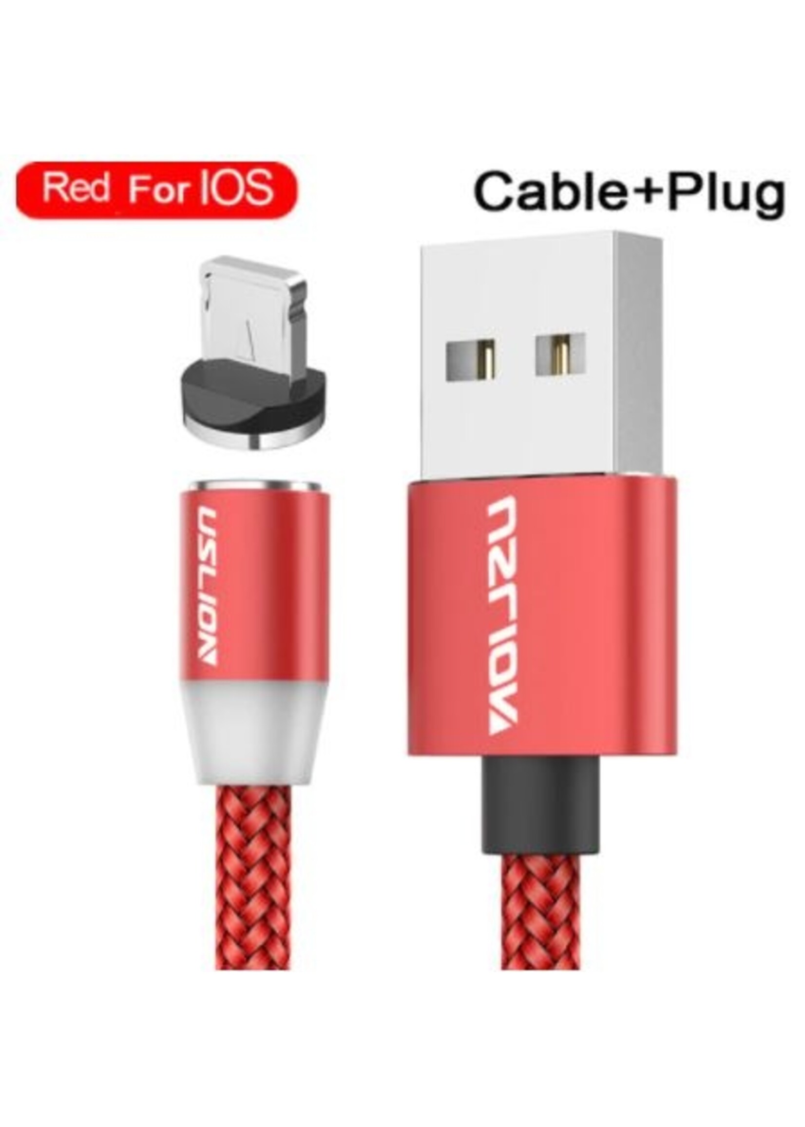 Magnetische Oplaadkabel voor IPhone - Magneet met adapter voor iPhone - 360 graden – Laadkabel draaibaar