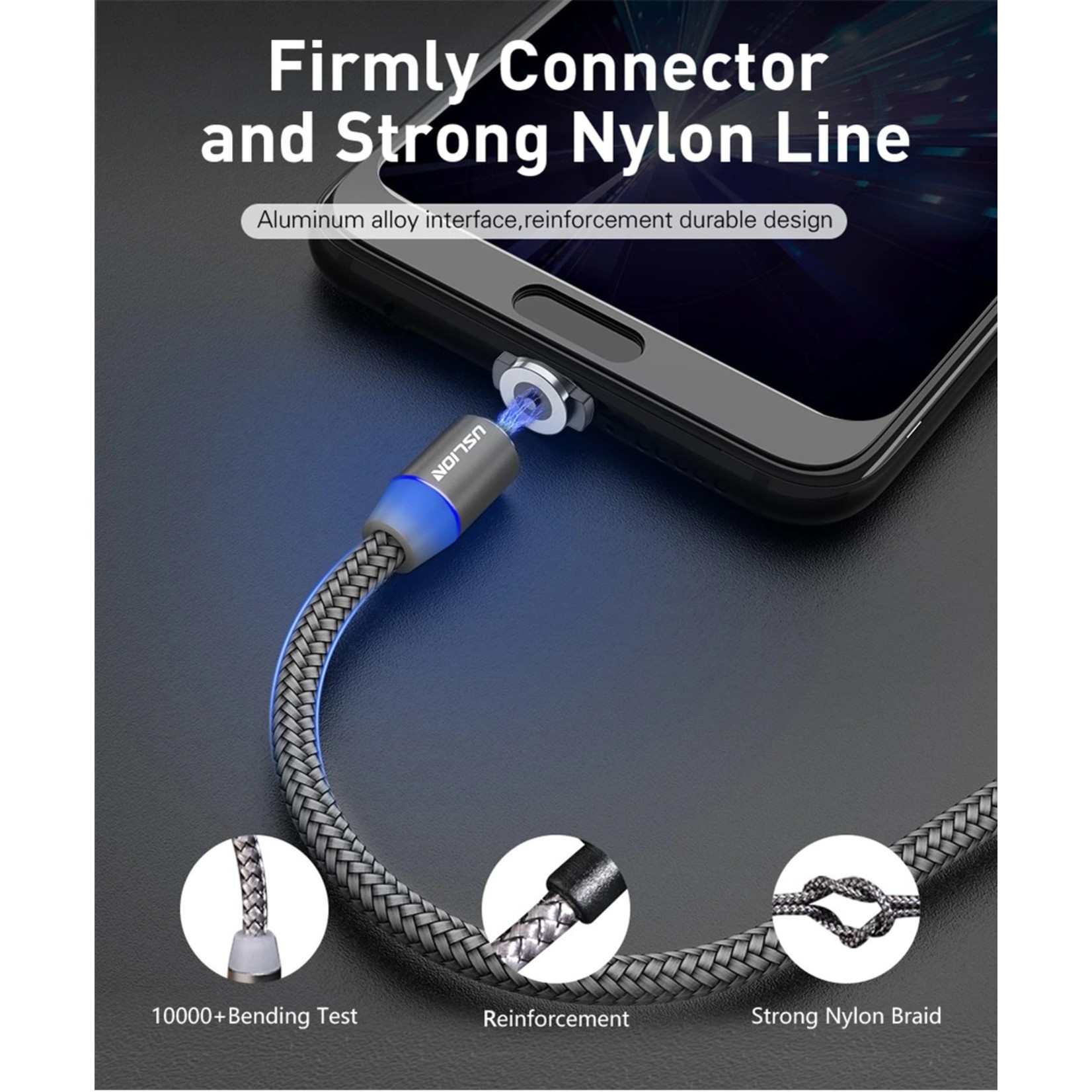 Magnetische Oplaadkabel voor IPhone - Magneet met adapter voor iPhone - 360 graden – Laadkabel draaibaar