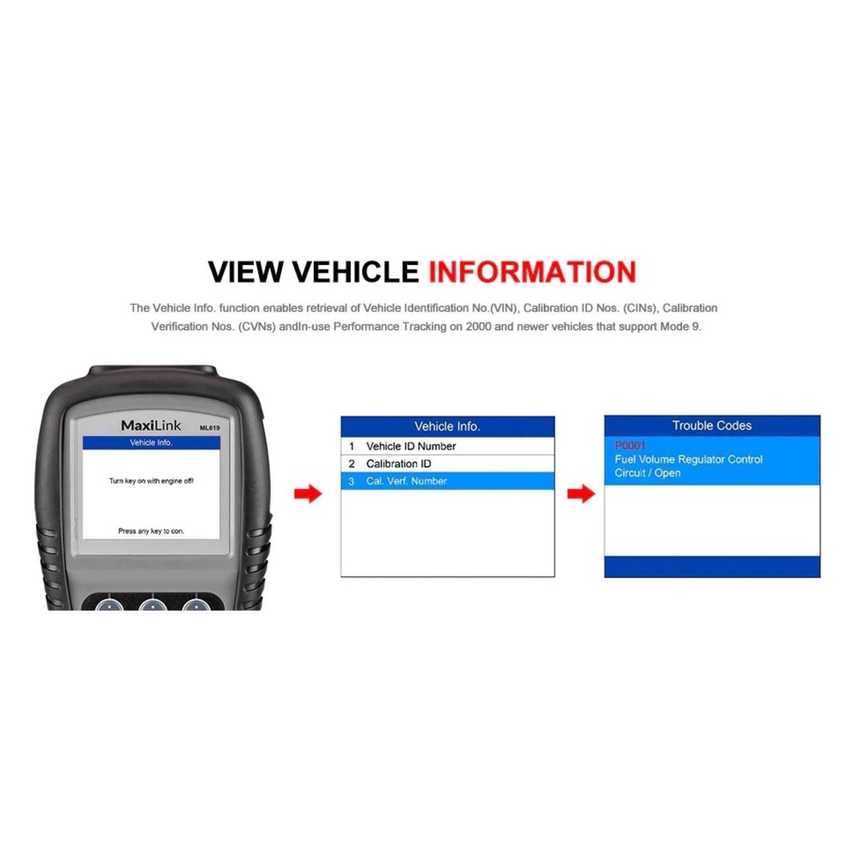 Autel AUTEL ML619 OBD2-scanner ABS SRS-codelezer