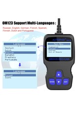 Merkloos AUTOPHIX OM123 OBD2 Code Reader Gas Diesel Analyzer Auto Diagnose Scanner in Russische Auto Automotive Scan Tool PK ELM327