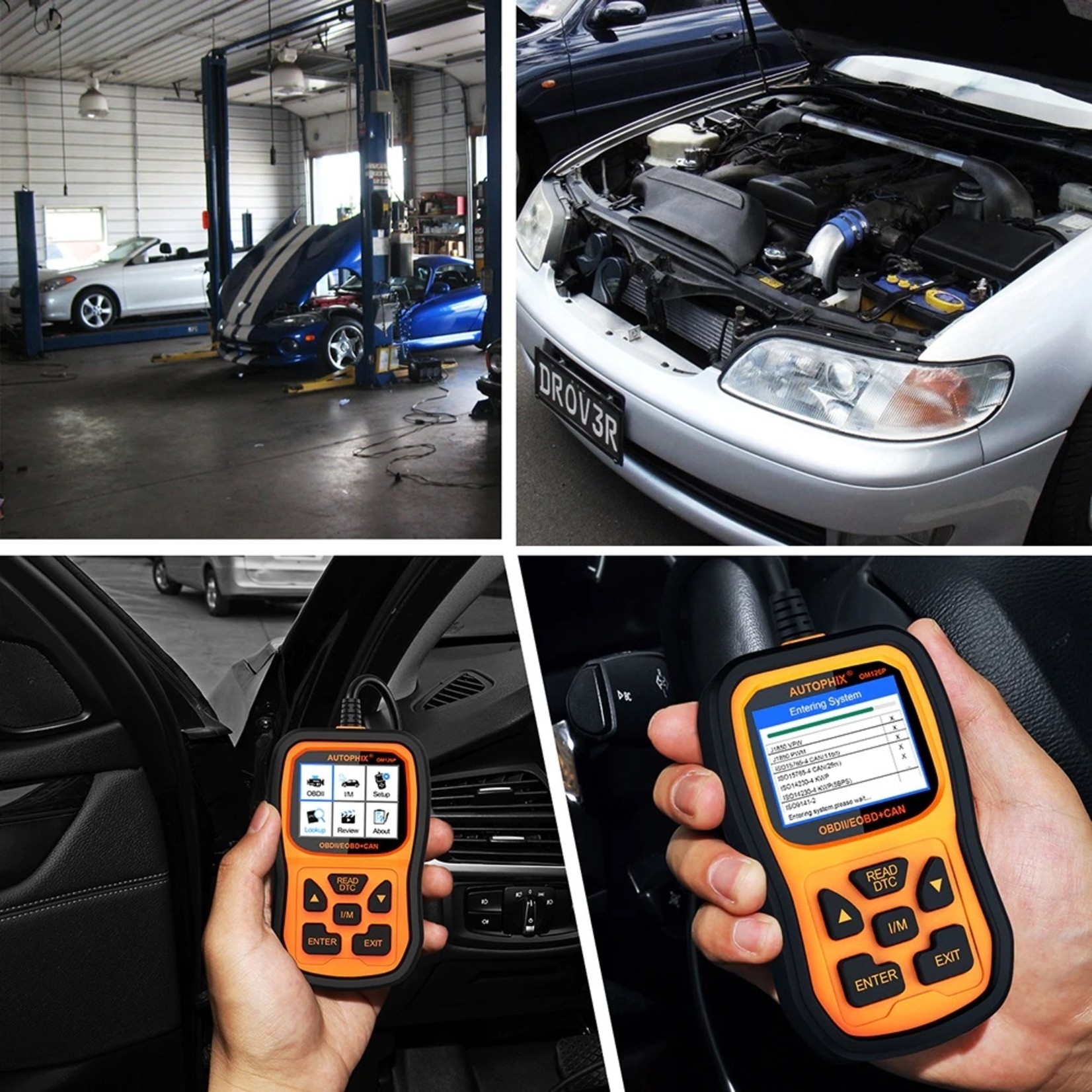 Autophix Autophix Om126P OBD2 Scanner Volledige OBD 2 Diagnostisch Tool Engine Analyzer voor EOBD JOBD OBD II Automotive Scanner Gratis Update