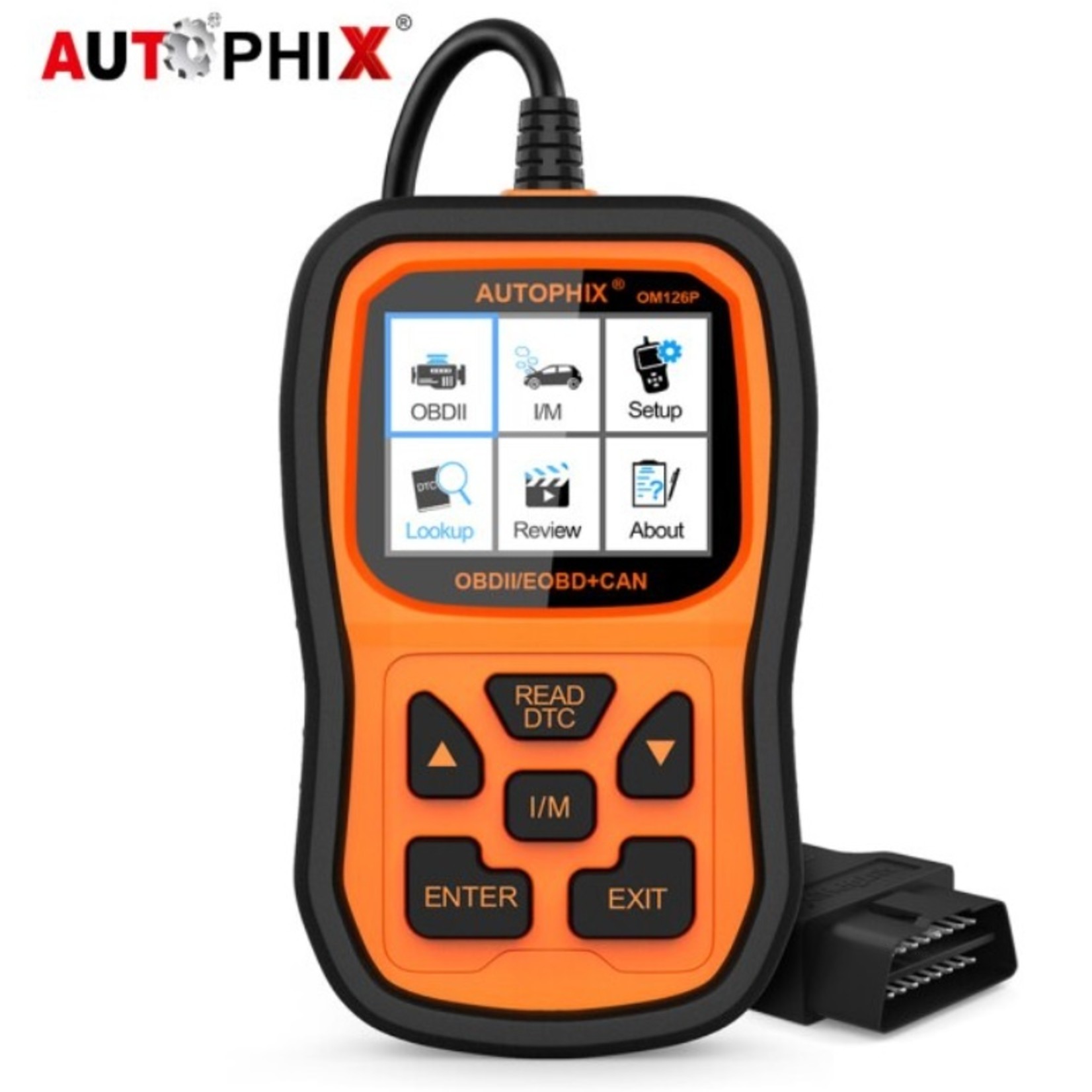 Autophix Autophix Om126P OBD2 Scanner Volledige OBD 2 Diagnostisch Tool Engine Analyzer voor EOBD JOBD OBD II Automotive Scanner Gratis Update