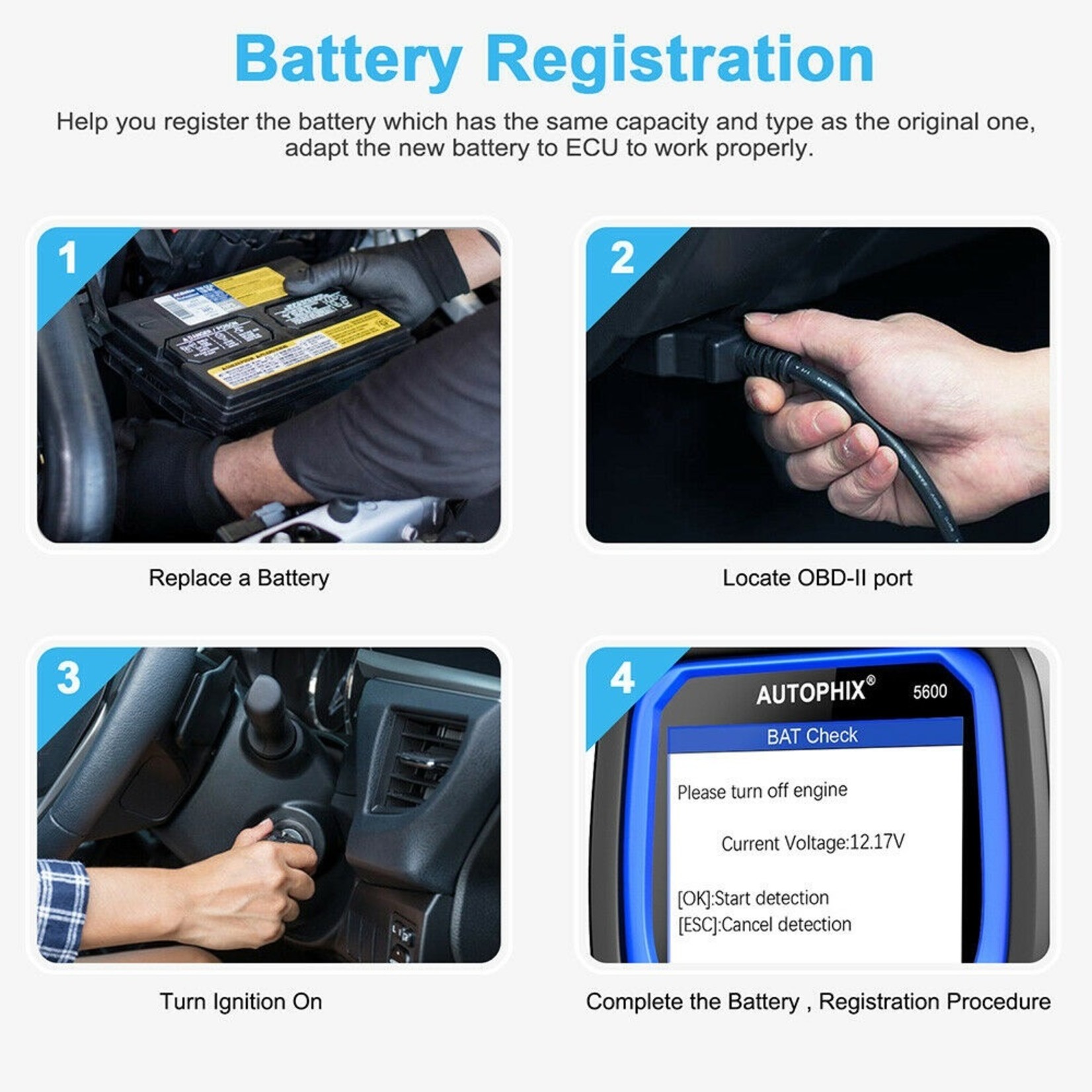 Autophix Autophix 5600 OBD2 auto scanner voor Volkswagen Audi Skoda Seat Oil Service