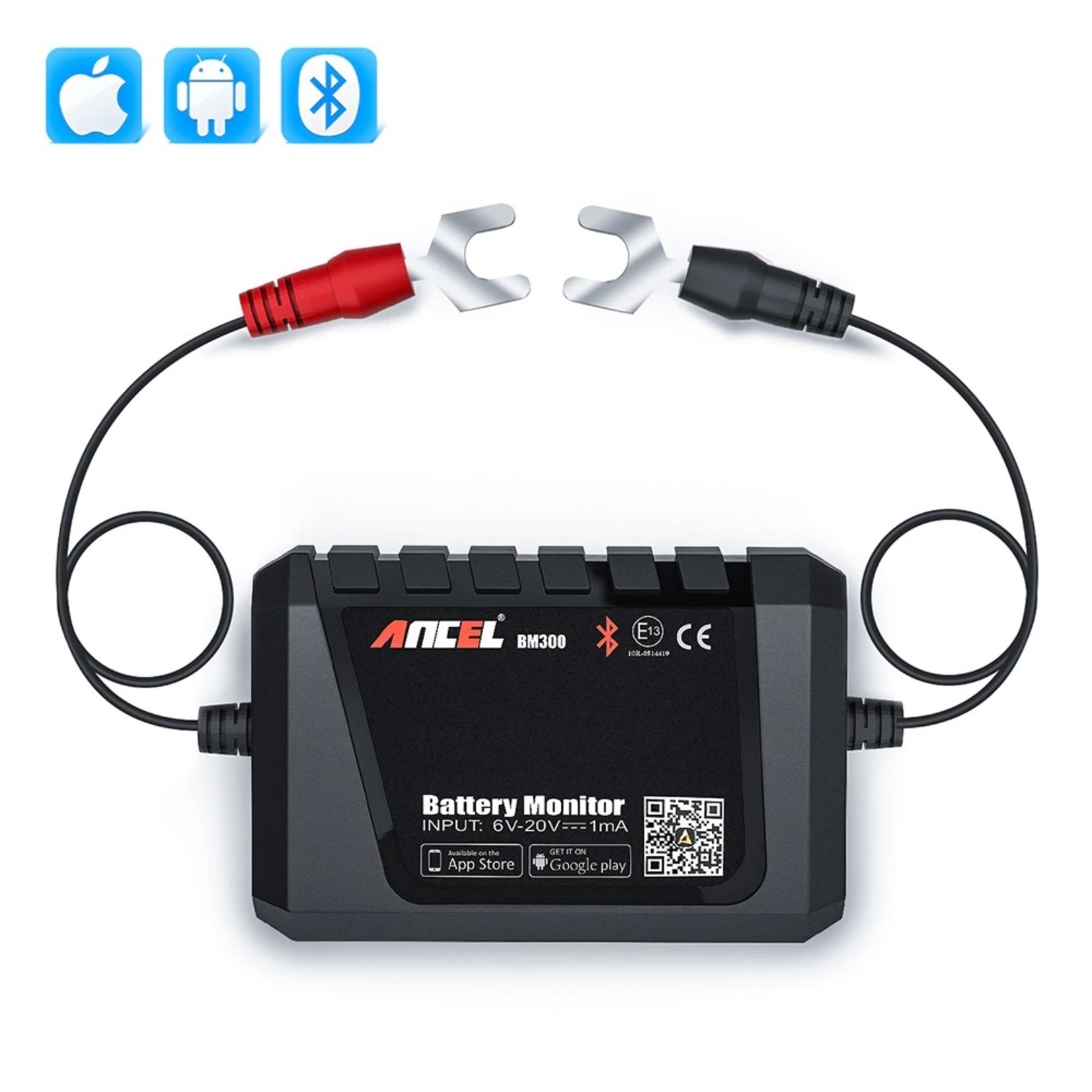 Ancel ANCEL BM300 Auto Batterij Tester Auto 12V Auto Batterij Analyzer Android IOS Circuit Elektrisch Systeem OBD2 Scanner Batterij Tester