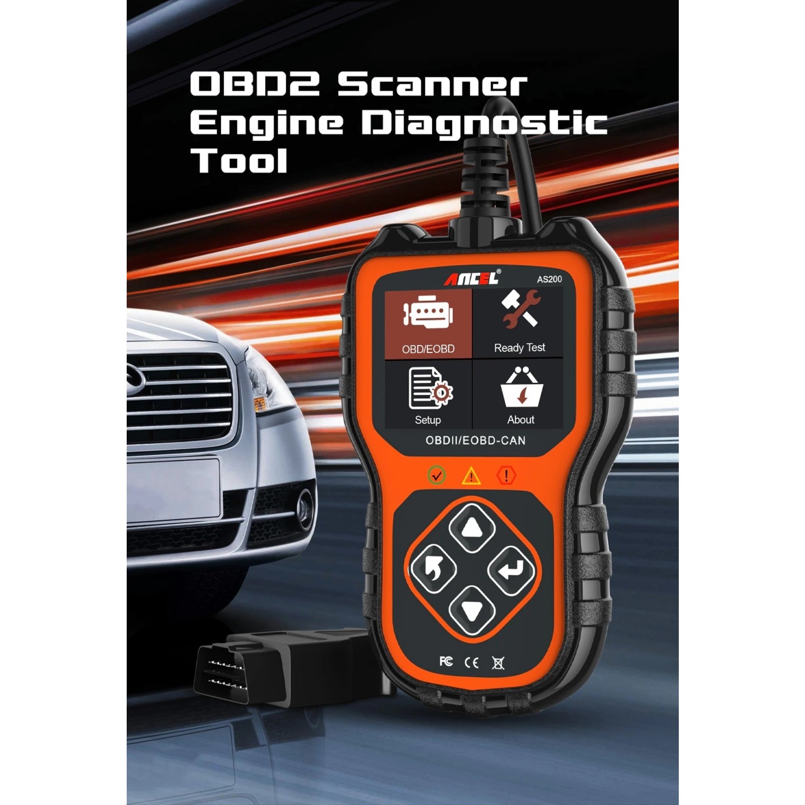 Ancel ANCEL AS200 OBD2 Scanner Data Stream Automotive Gereedschap Code Reader Auto Scanner Motor Check Auto Scanner Professionele OBD 2 Auto Diagnostiek