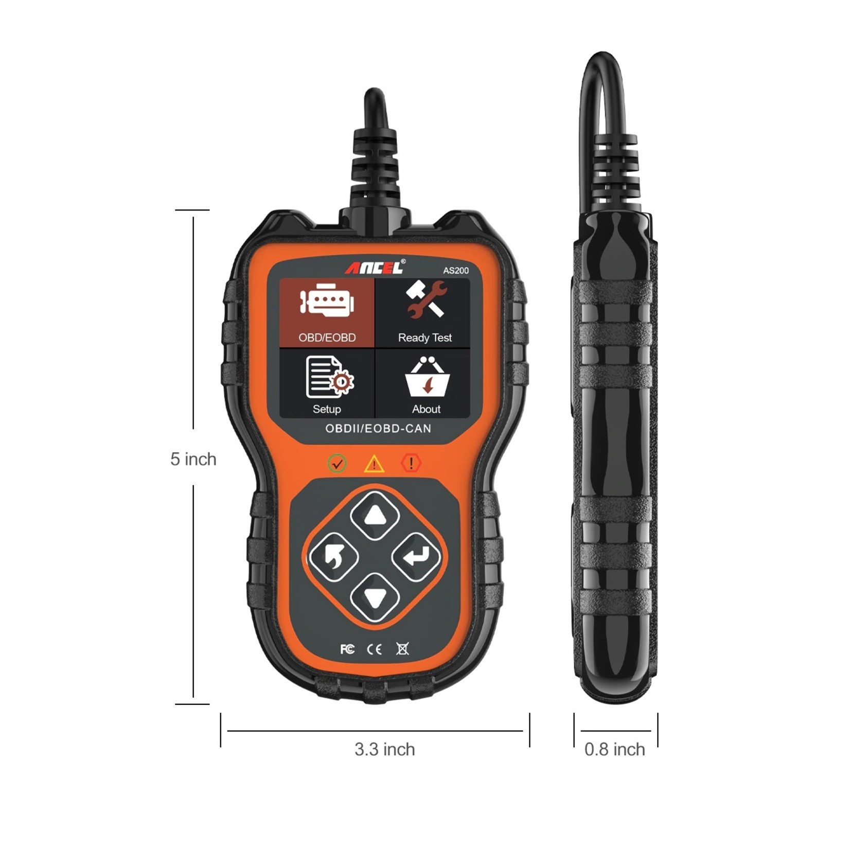 Ancel ANCEL AS200 OBD2 Scanner Data Stream Automotive Gereedschap Code Reader Auto Scanner Motor Check Auto Scanner Professionele OBD 2 Auto Diagnostiek