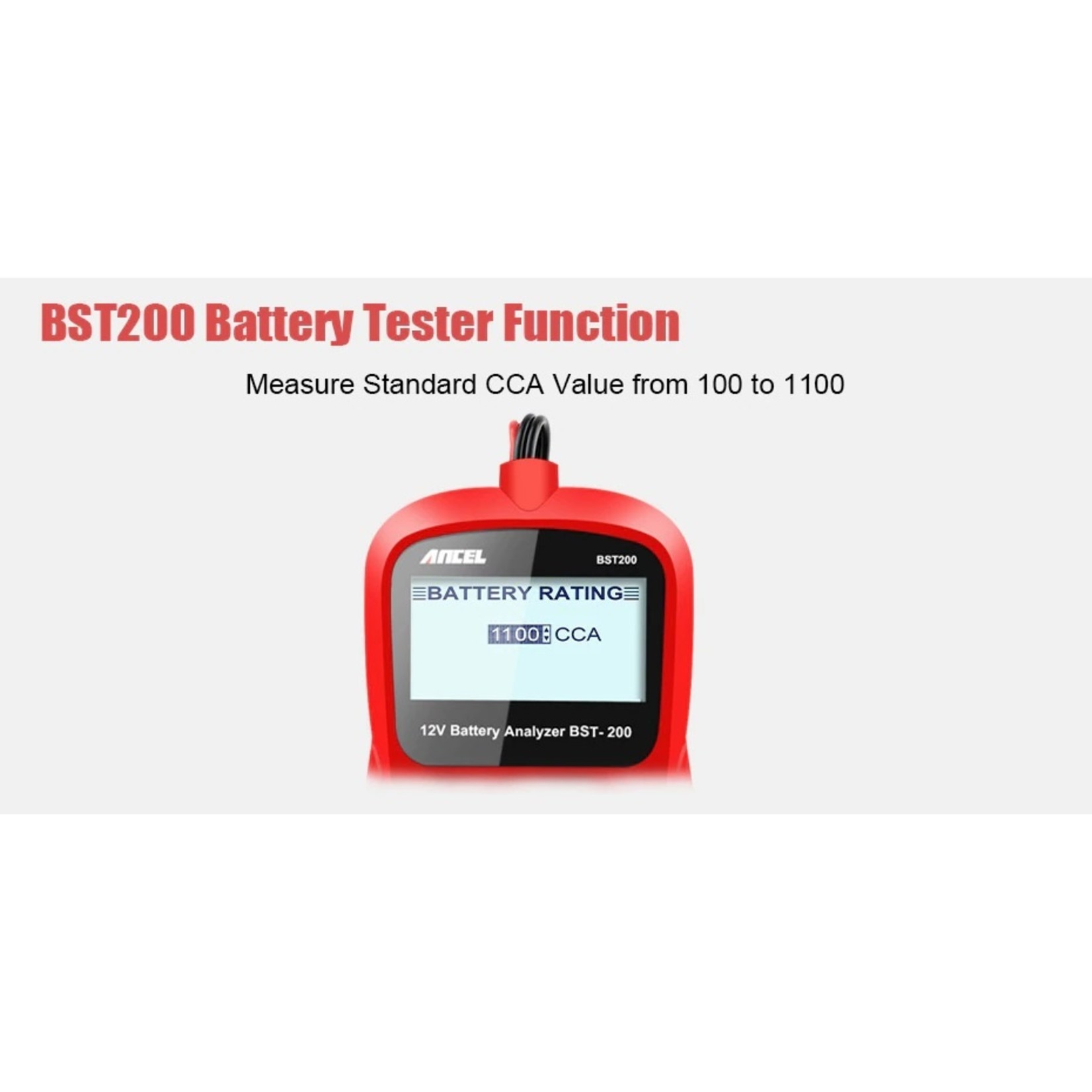Ancel Ancel BST200 Auto Batterij Tester Multi Talen 12V 1100CCA Batterij Analyzer Automotive Scanner Auto Diagnostic Tool Gratis Update