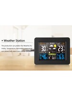 FanJu FJ3365 Weerstation – Draadloos - Binnen Buiten Sensor - Thermometer Hygrometer Digitale Wekker Barometer Voorspelling