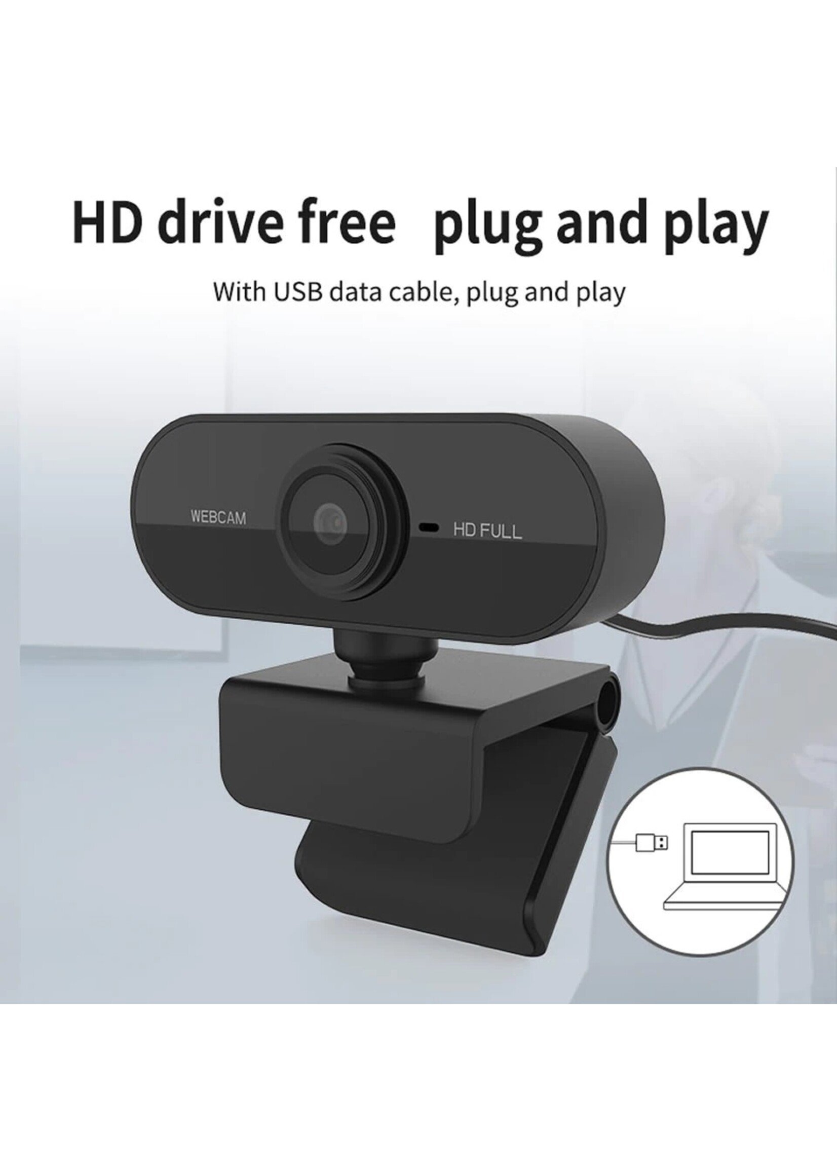 HD 1080P Webcam Mini Computer PC WebCamera met Microfoon Draaibare camera's voor: