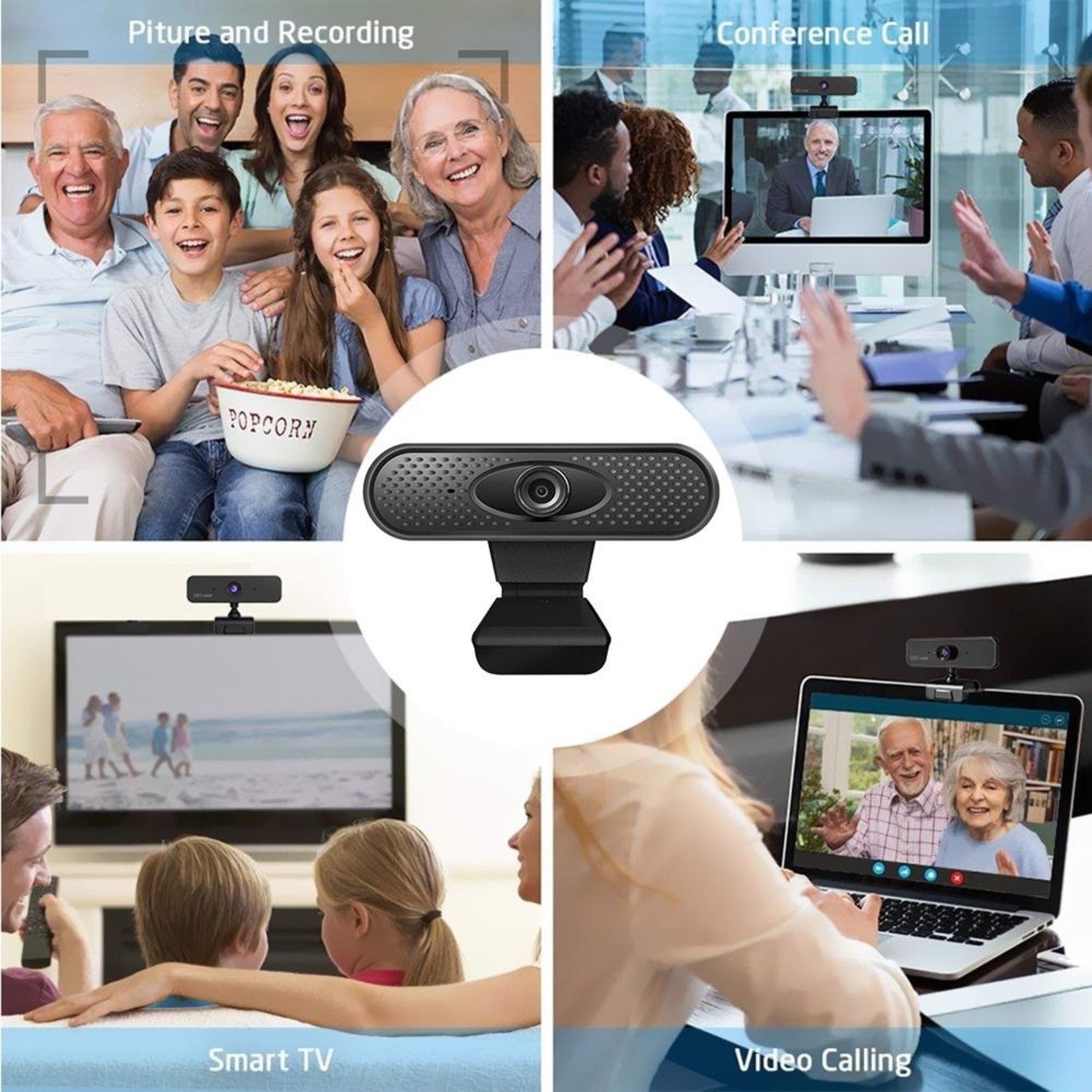 Webcam full hd 1080p pc Hoge usb camera web standaard met microfoon microfoon Digitale videowebcamera voor computer webcam 1080p