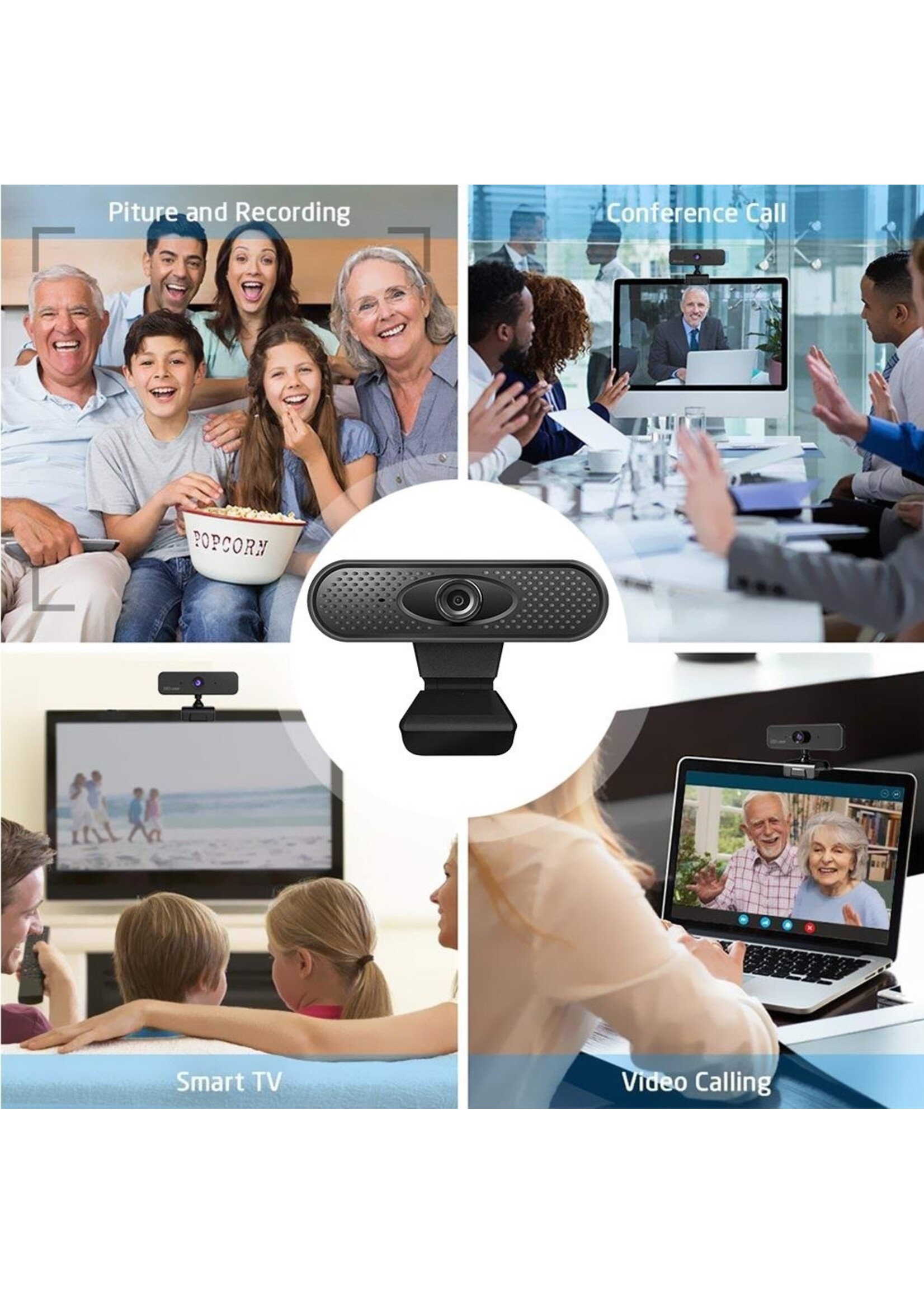Webcam full hd 1080p pc Hoge usb camera web standaard met microfoon microfoon Digitale videowebcamera voor computer webcam 1080p
