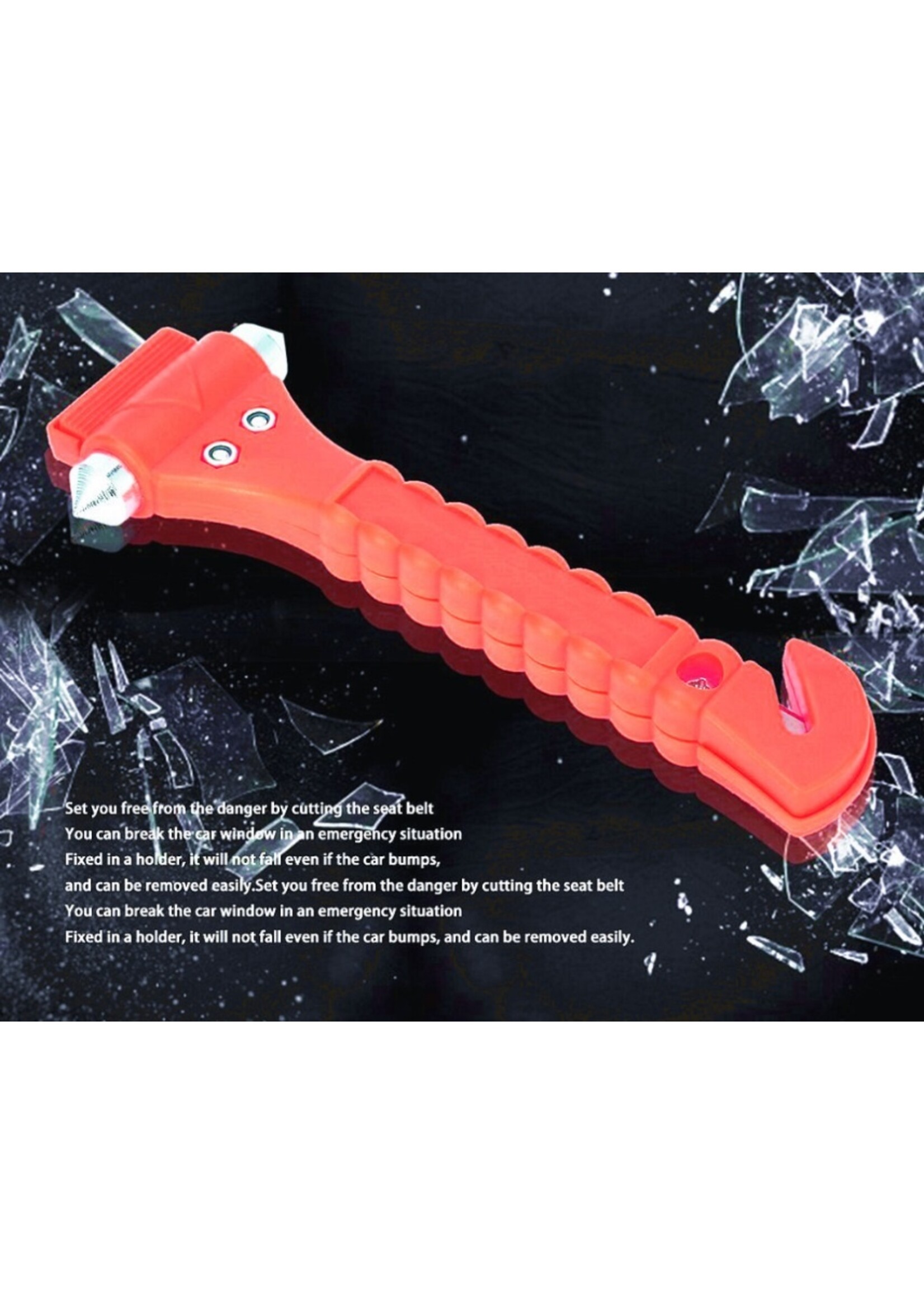 Veiligheidshamer auto - Noodhamer - Met gordelsnijder - Lifehammer