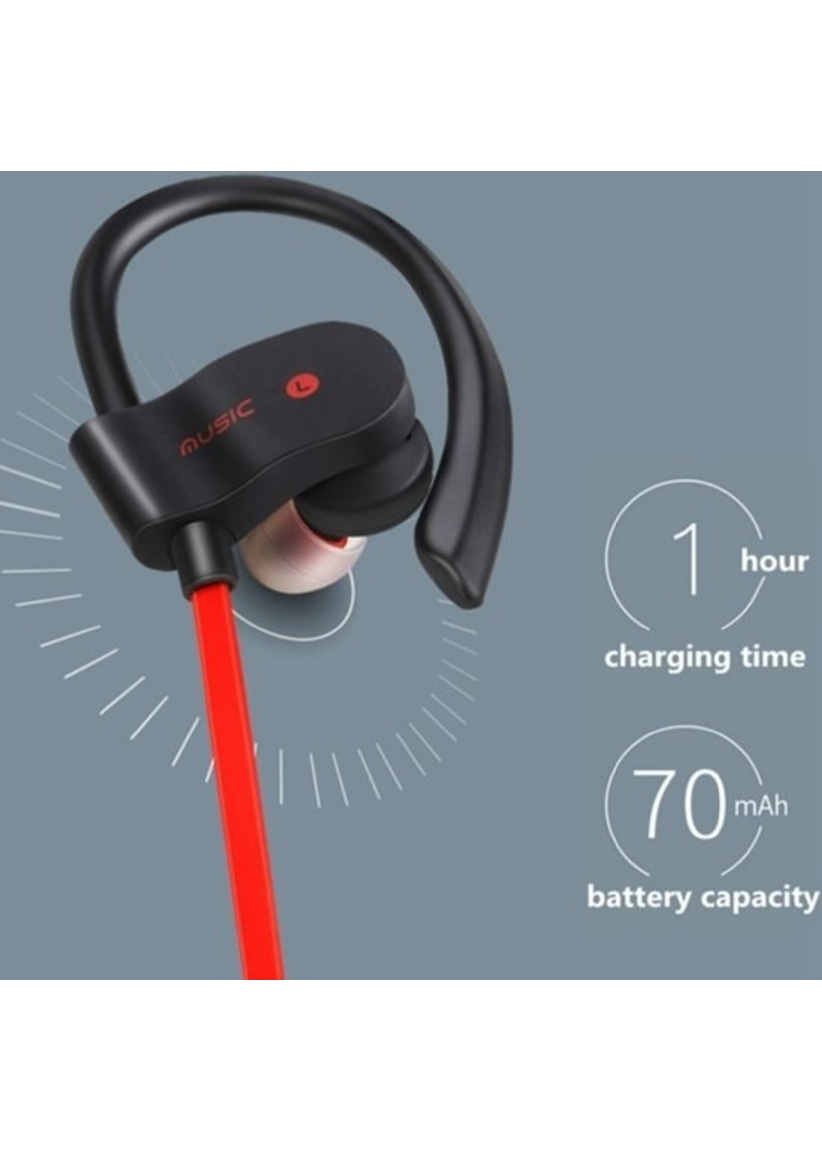 Bluetooth In-Ear Draadloze Koptelefoon Oortjes | Hardloop Sport Oordopjes met microfoon
