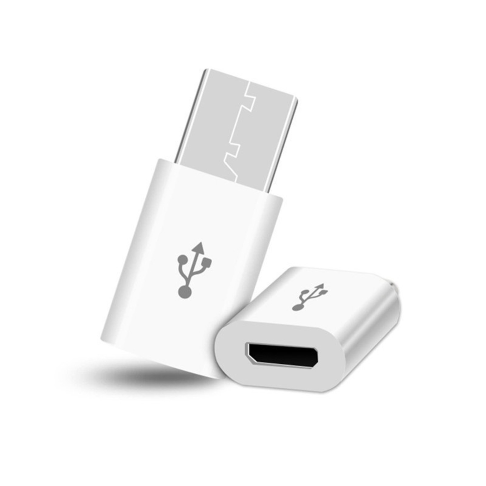 OTB USB-C (m) - USB Micro B (v) adapter - USB2.0 / Wit