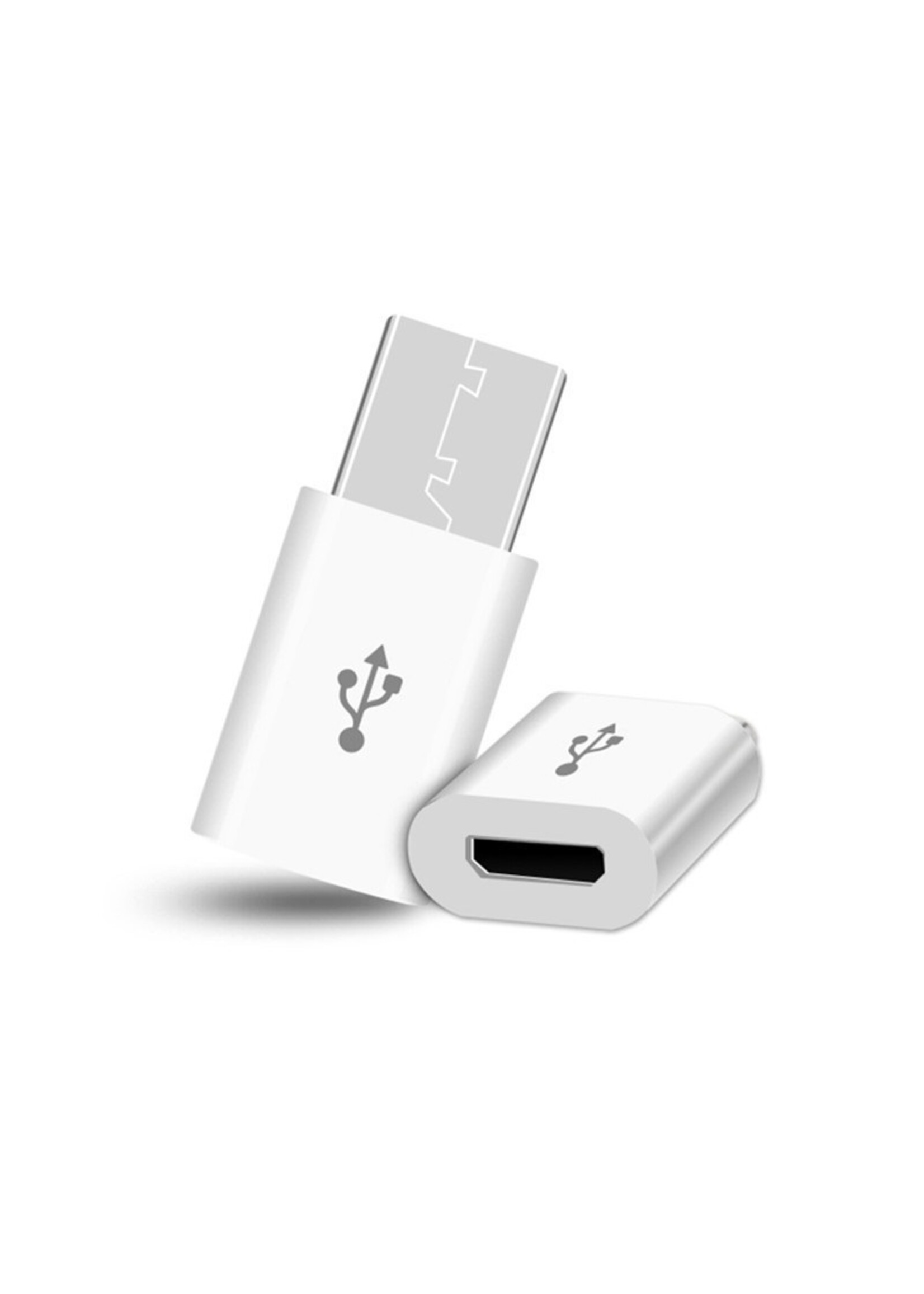 OTB USB-C (m) - USB Micro B (v) adapter - USB2.0 / Wit