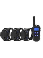 HE Products 500M hondentrainingshalsband met walkietalkie voor 3 Honden - Oplaadbare halsband voor honden - Halsband Modi Pieptoon Trillingen Schok - waterdichte trainingshalsband