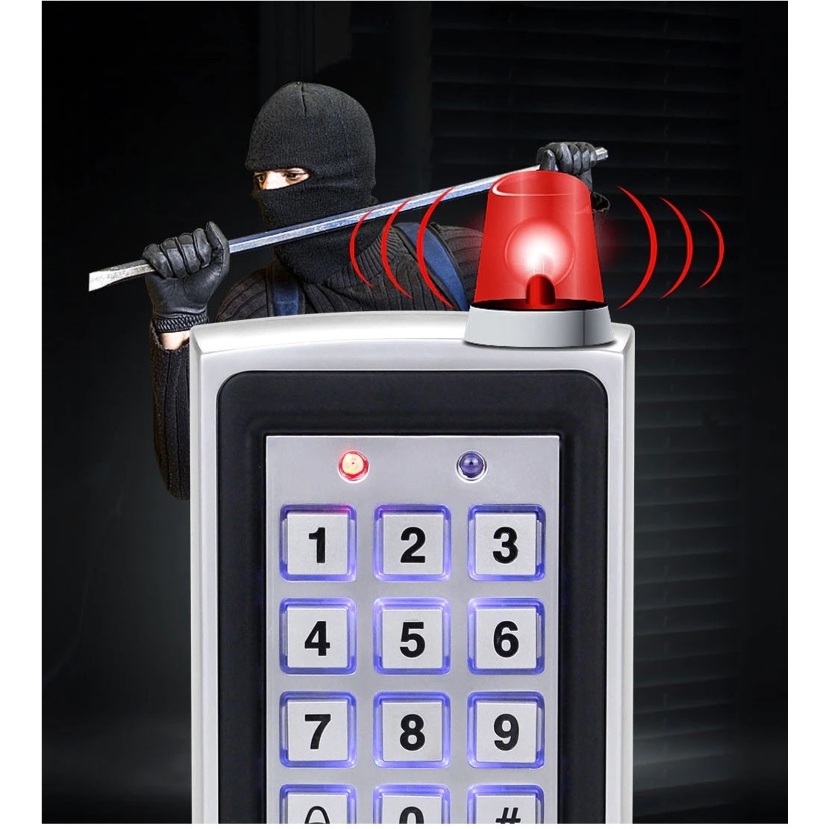 HE Products RFID Metalen Toegangscontrole Toetsenbord Waterdicht Regendicht Cover Outdoor Deuropener Elektronisch Slot Systeem 10st EM4100 Sleutelhangers