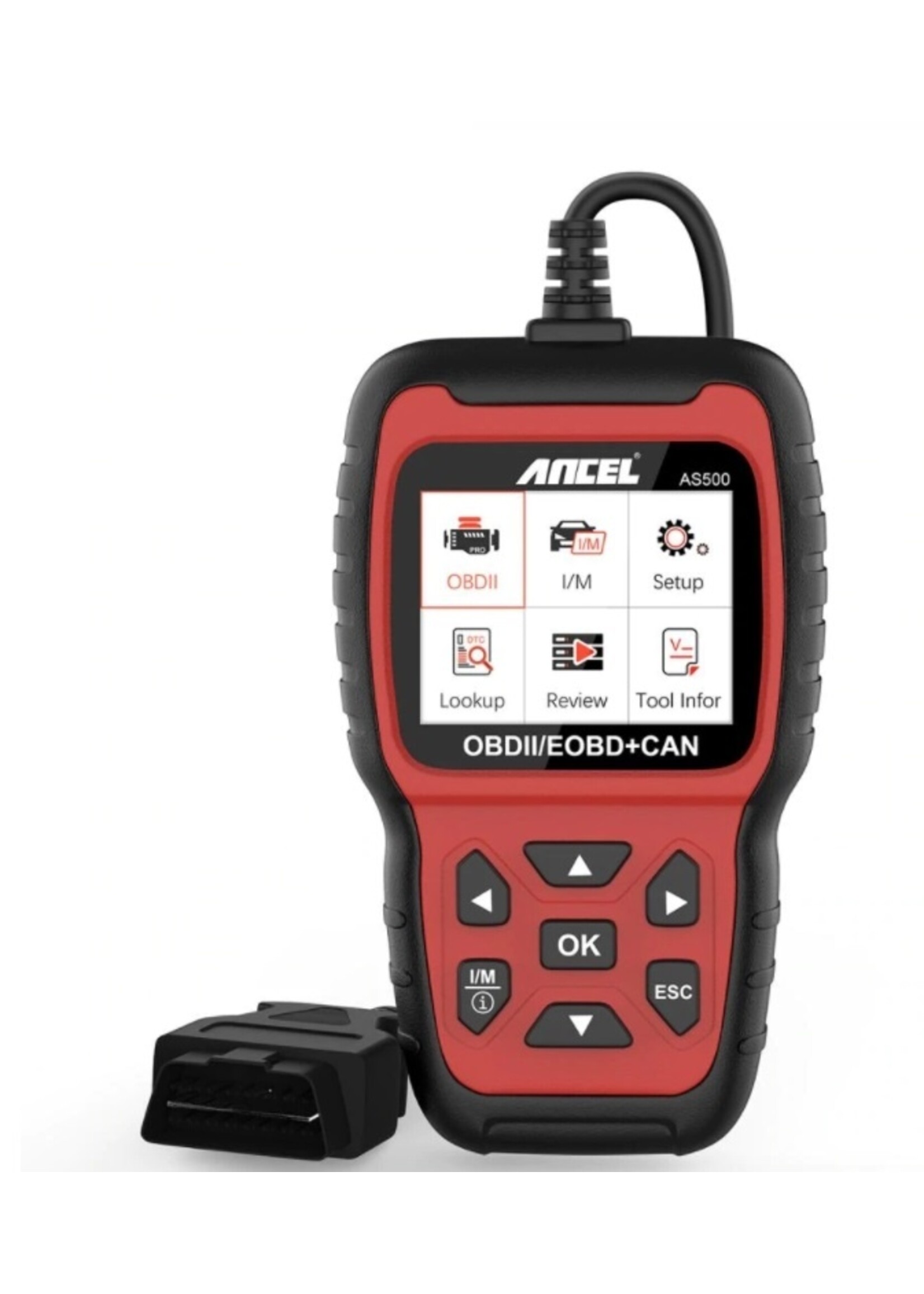 Ancel ANCEL AS500 Diagnosecomputer - OBD II - OBD2 - EOBD - CAN Handscanner – Diagnoseapparatuur