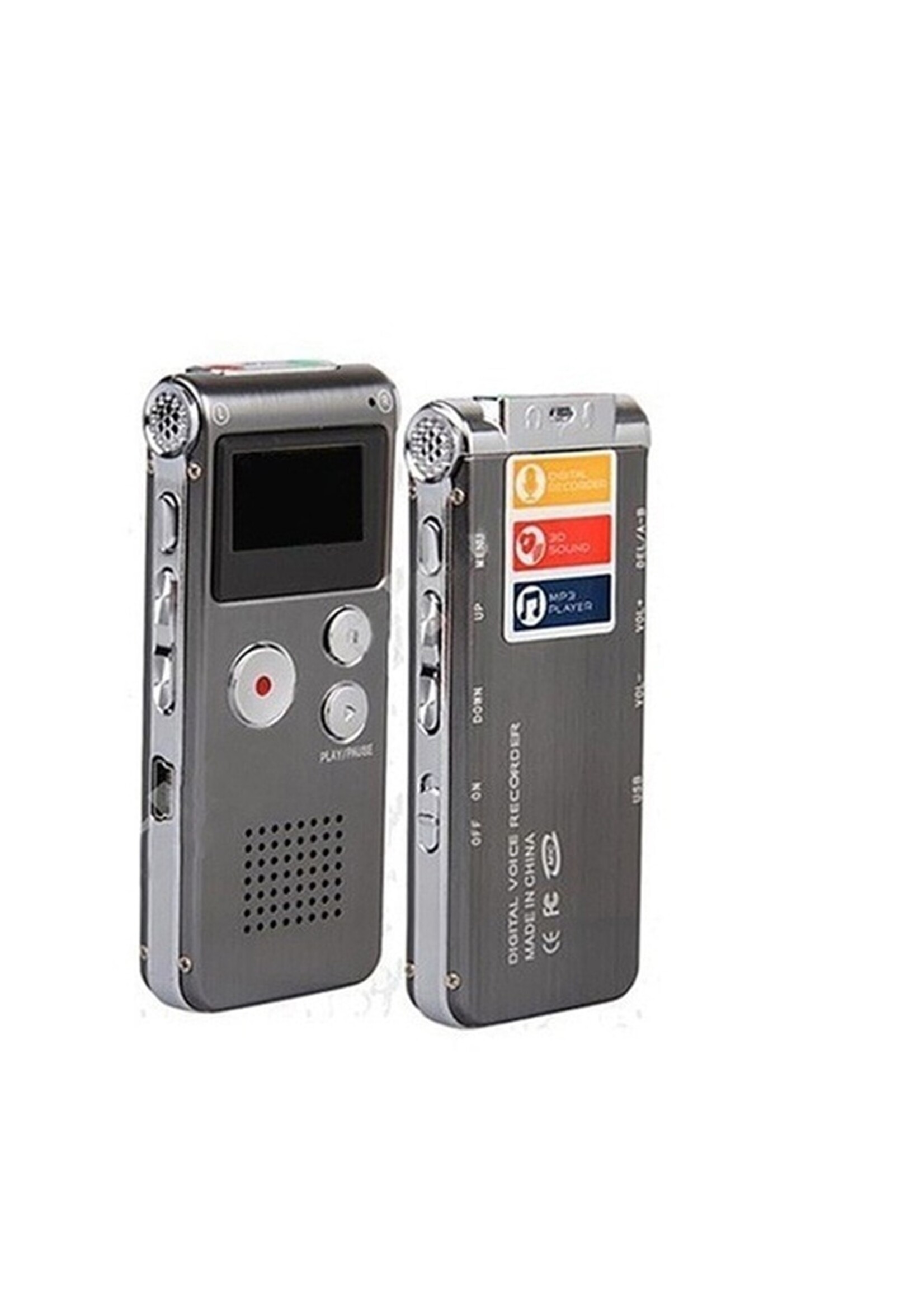 Voice Recorder Premium - Stereo Opname - Met MP3 Speler functie