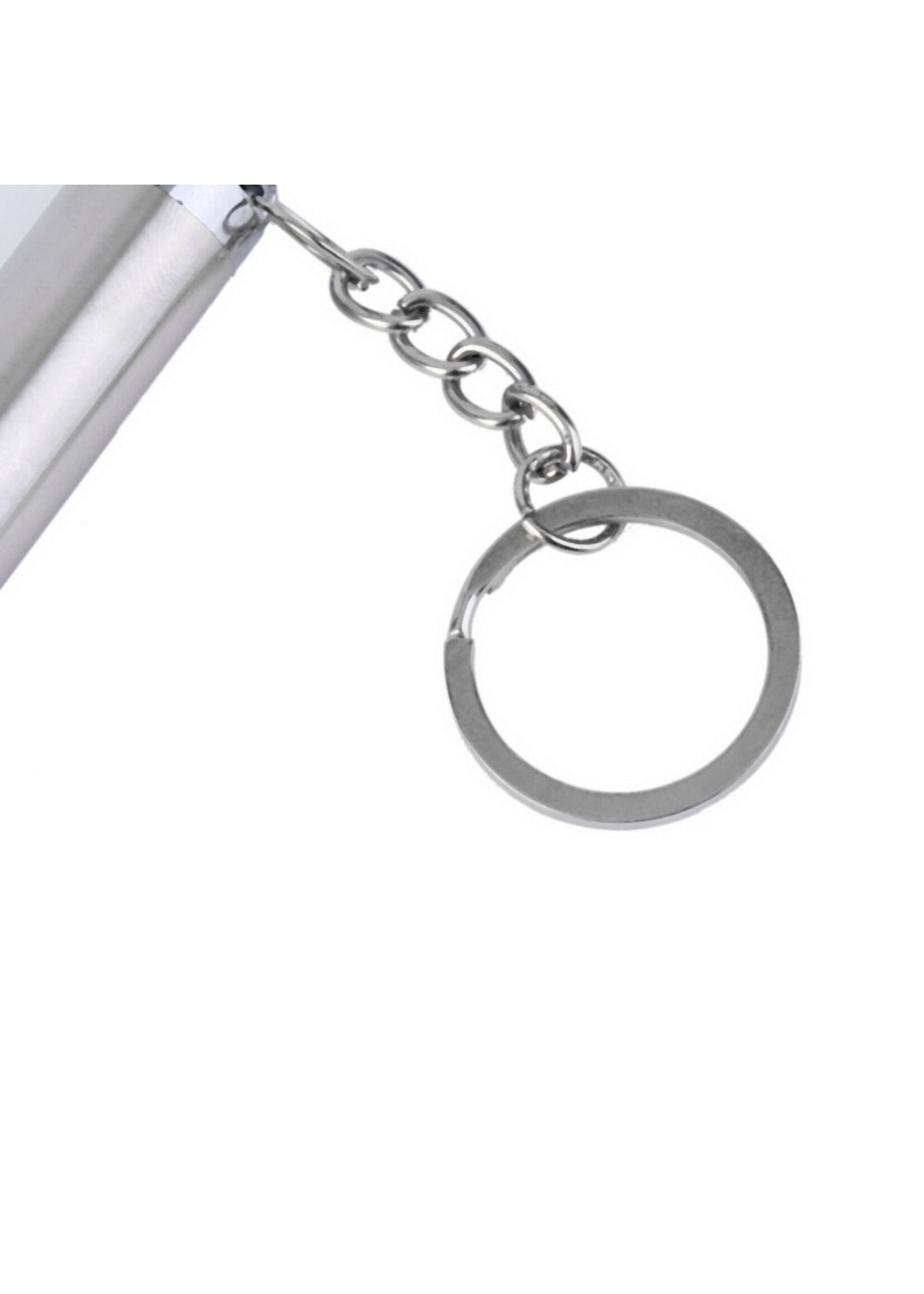 Ronde aluminiumlegering Mini LED zaklamp zaklamp verlichting sleutelhanger