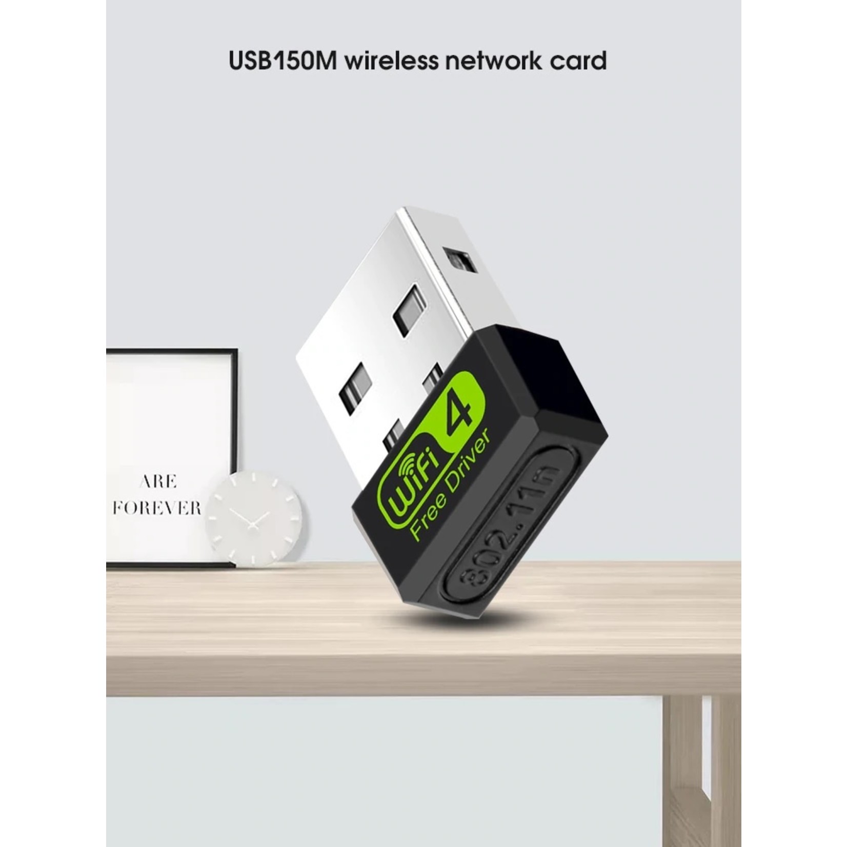 Adattatore WiFi USB Romicta MT7601 – 150 Mbps A 2,4 GHz Con Antenna Regolabile, Per PC, Portatili, Decoder E Ricevitori DVB