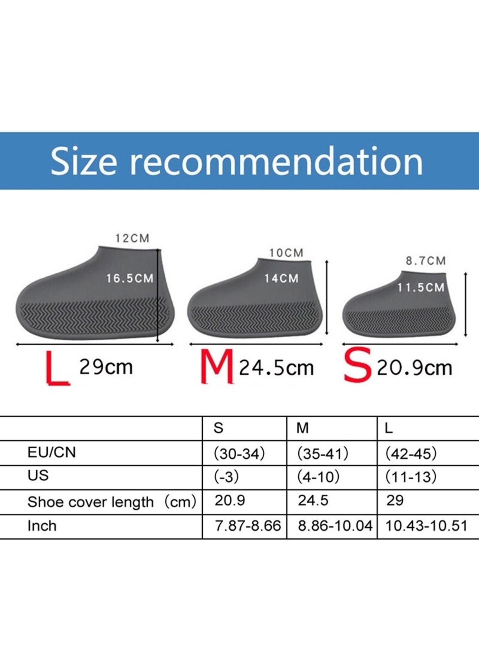 Silicone regen overschoenen
