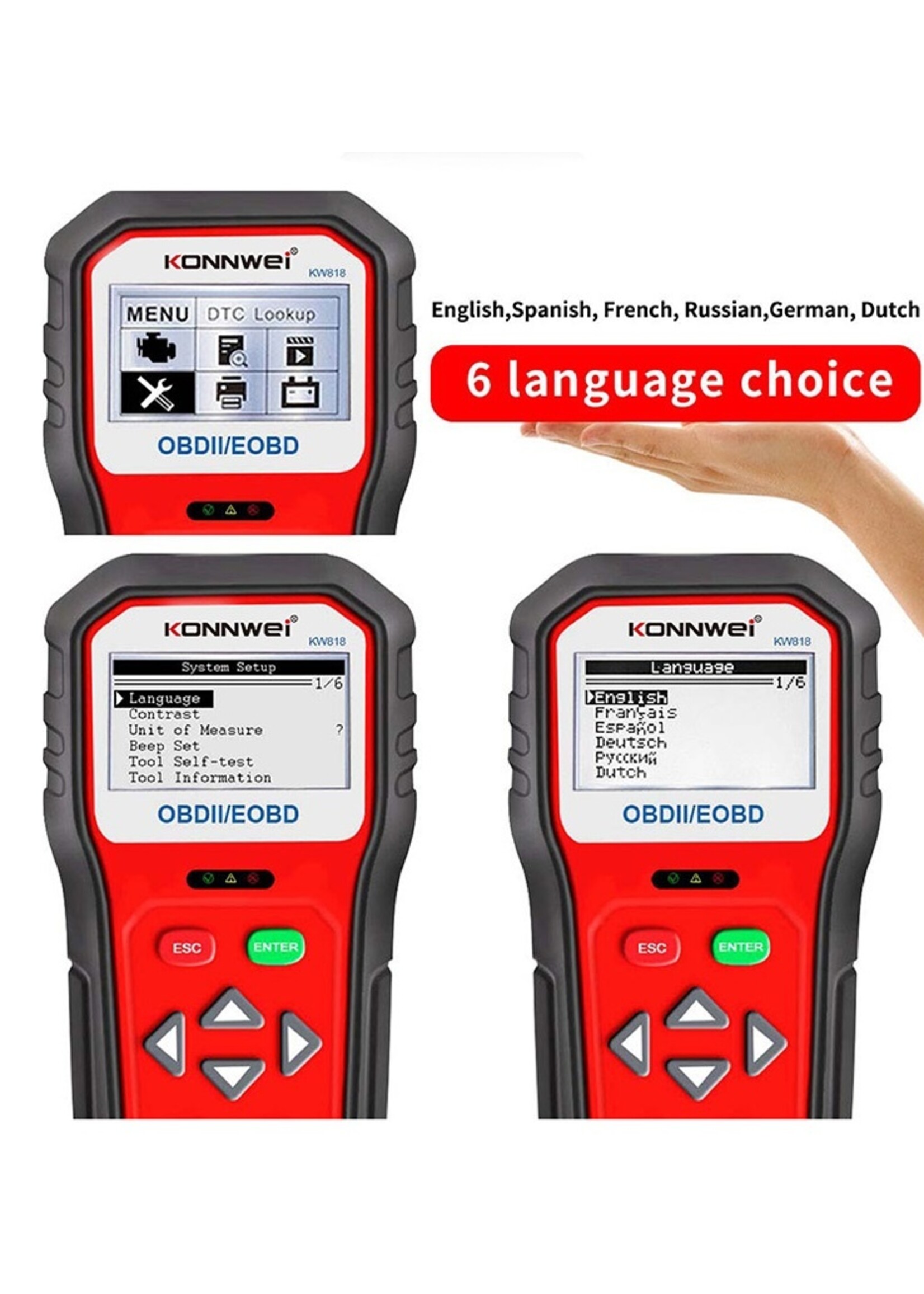 KONNWEI KONNWEI KW818 ODB2 Scanner
