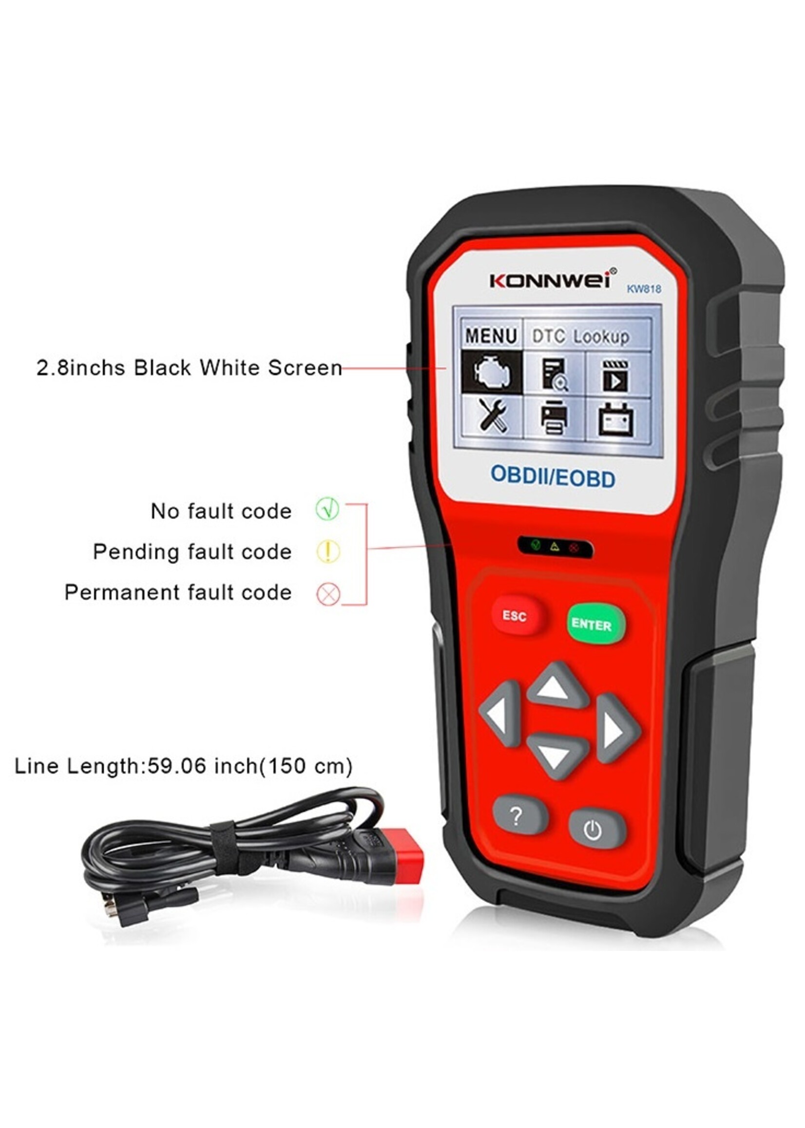 KONNWEI KONNWEI KW818 ODB2 Scanner