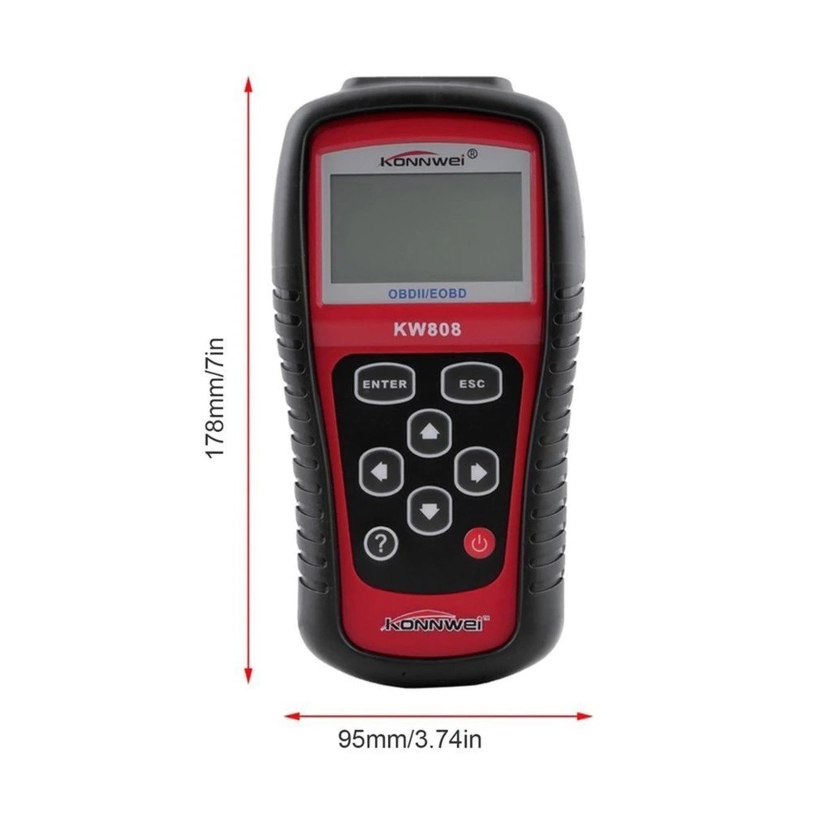 KONNWEI KONNWEI KW808 OBDII/EOBD-codelezer – Auto Scanner