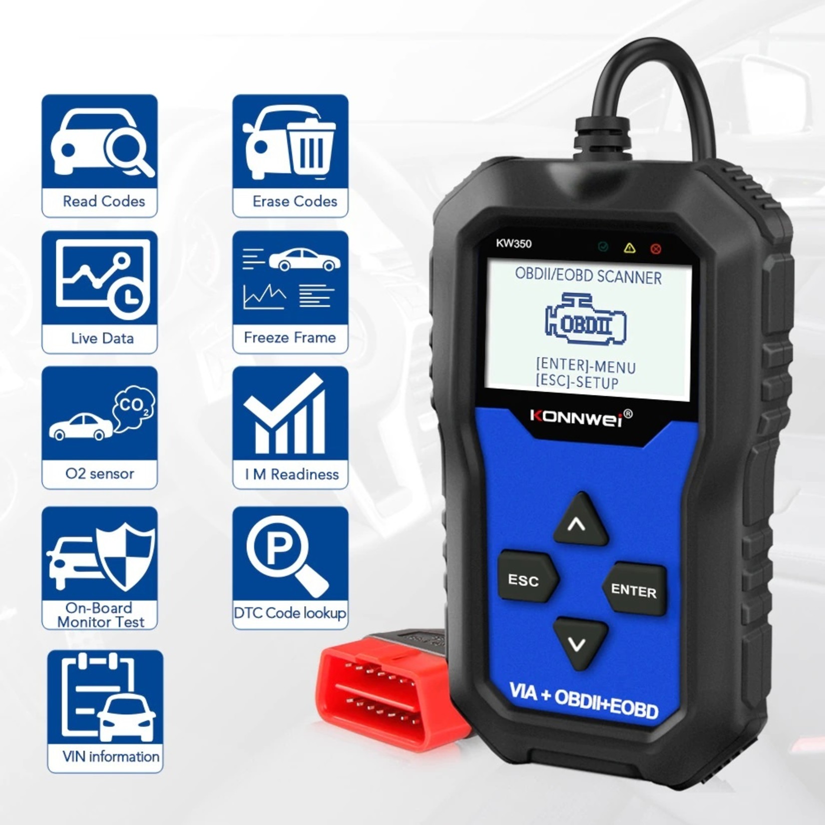 KONNWEI KONNWEI KW350 OBD2 Diagnose Scanner