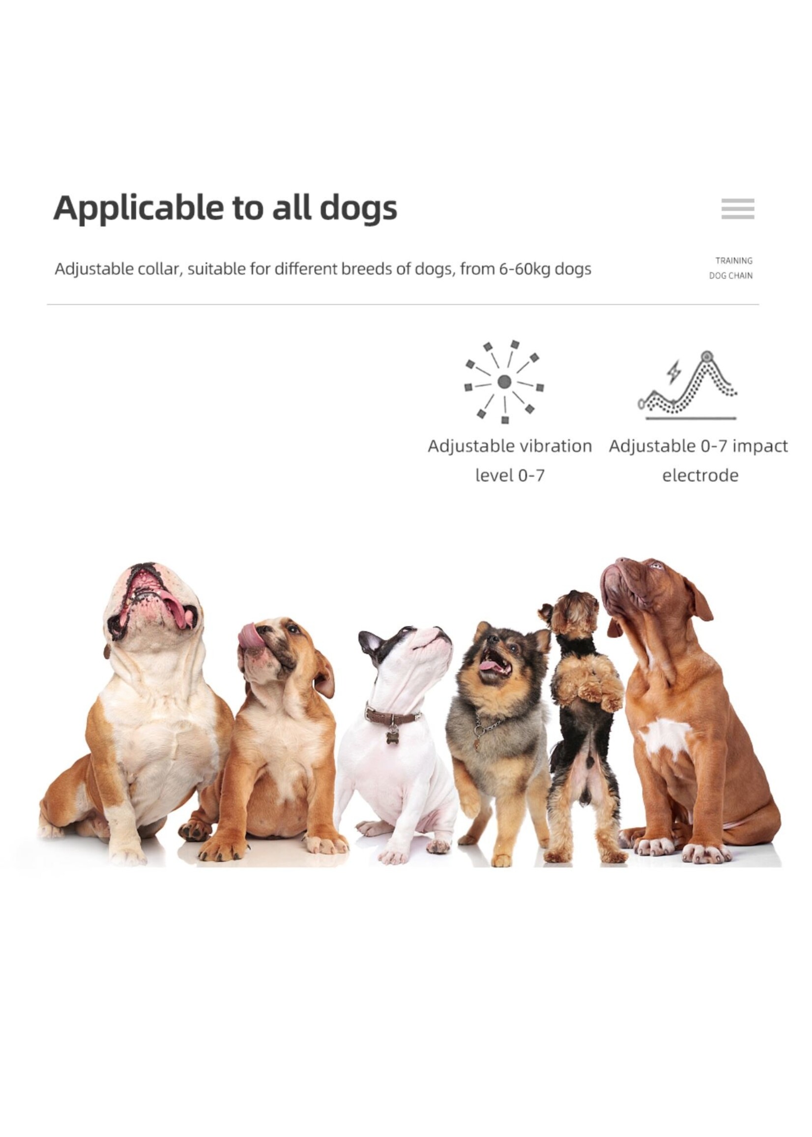 HE Products Waterdichte elektronische hondentrainer met afstandsbediening - Geen blaffende honden - trainingshalsband Externe hondentrainingshalsband Blafstopper
