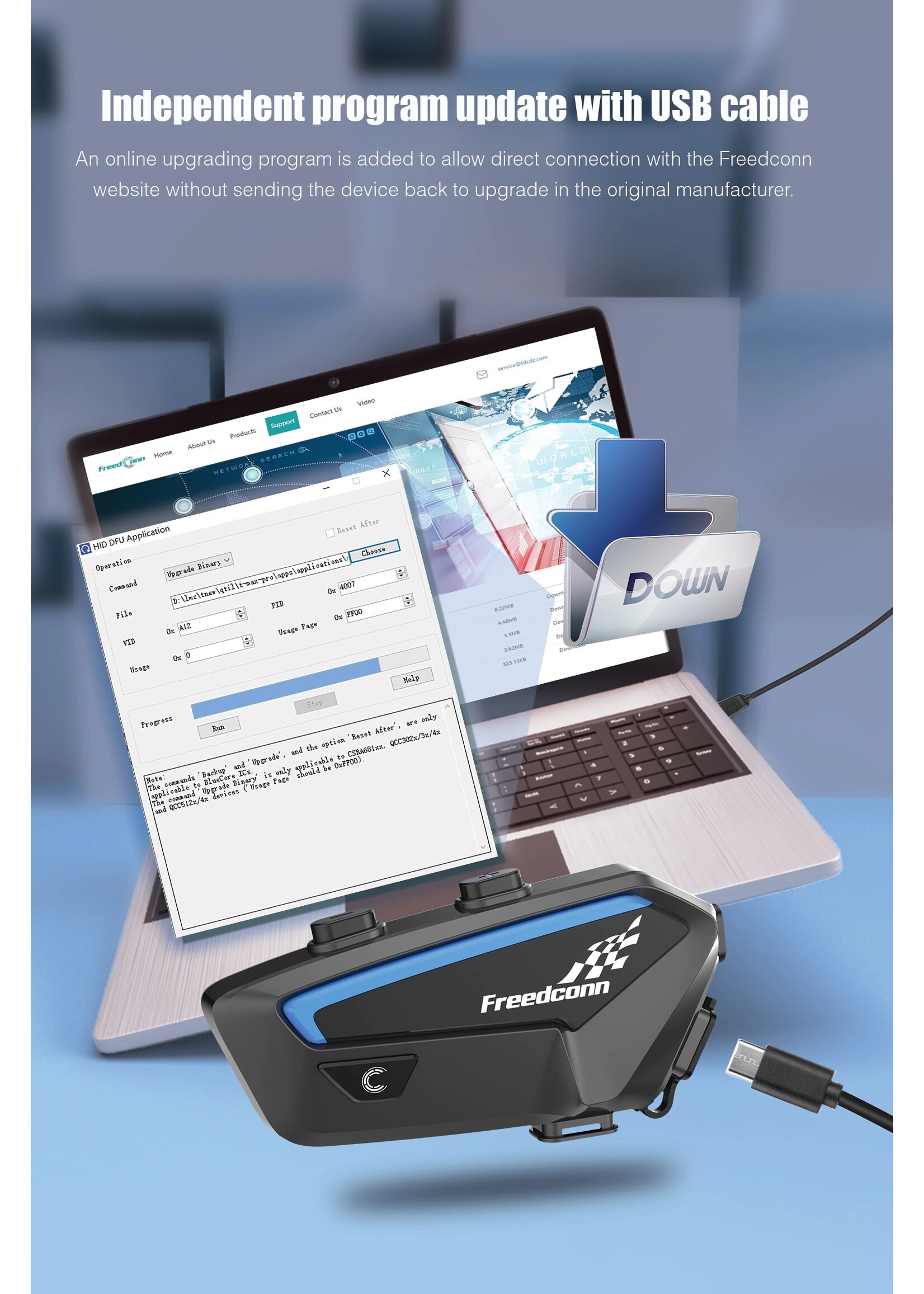 Freedconn Freedconn FX Motorfiets Intercom bluetooth Helm Motor helm motorfiets headset fiets BT 5.0 voor motorhelm communicatie set.